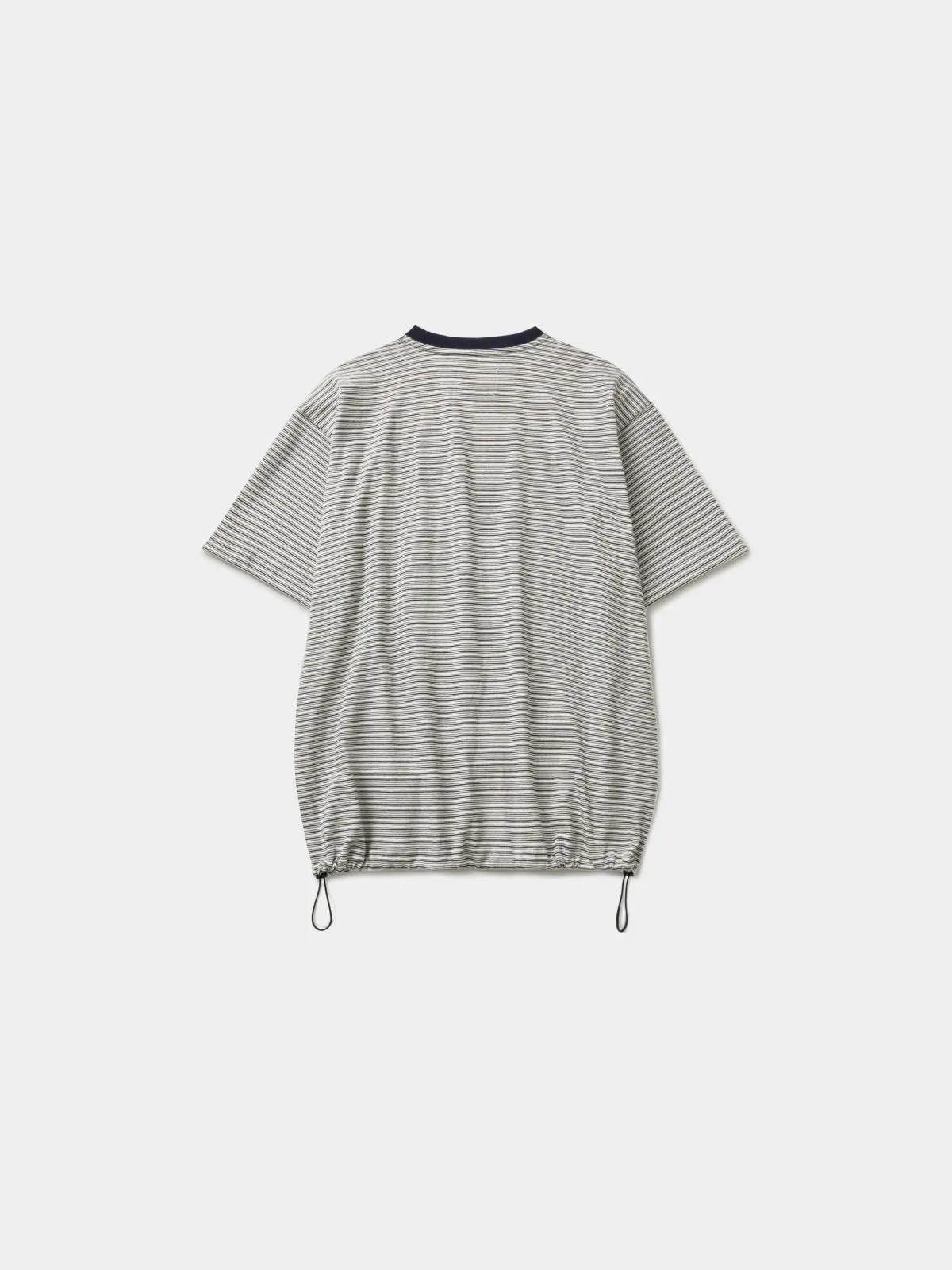 Relaxed Half Stripe String Tee (Stripe White) sold by Havehad product image thumbnail 4