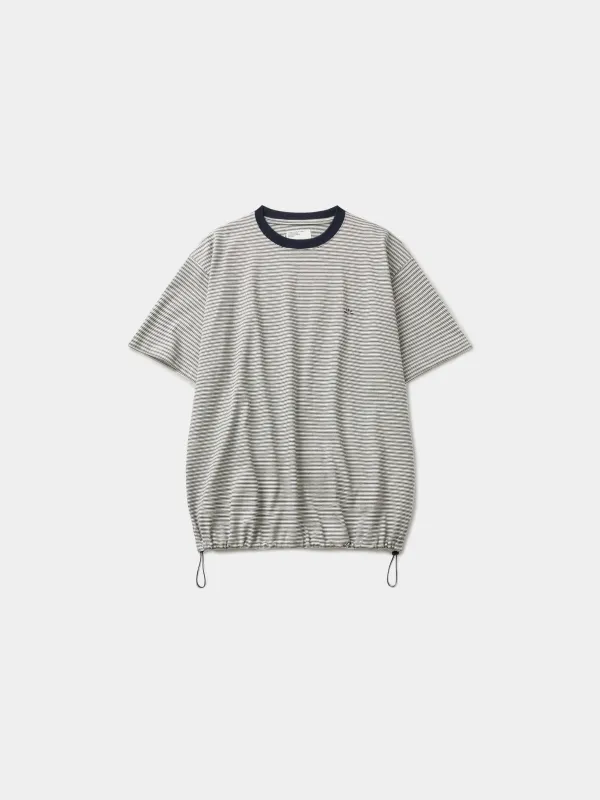 Relaxed Half Stripe String Tee (Stripe White) made by Havehad