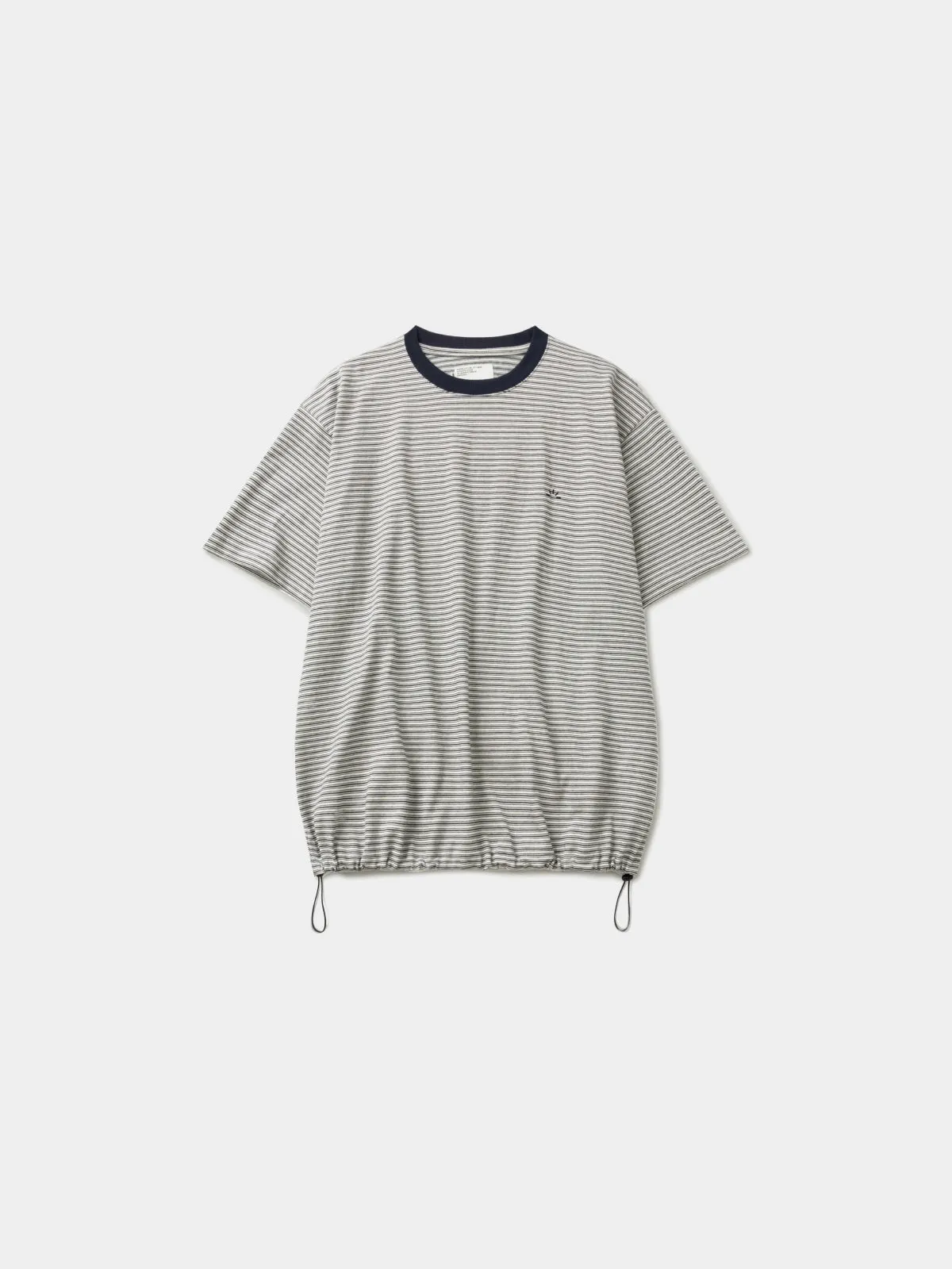 Relaxed Half Stripe String Tee (Stripe White) sold by Havehad
