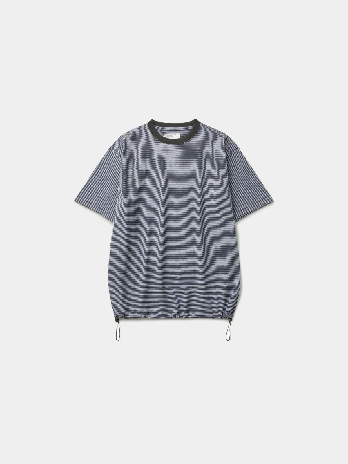 Relaxed Half Stripe String Tee (Stripe Charcoal) sold by Havehad