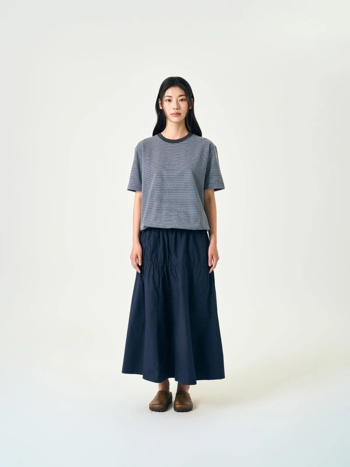 Relaxed Half Stripe String Tee (Stripe Charcoal) sold by Havehad product image thumbnail 2