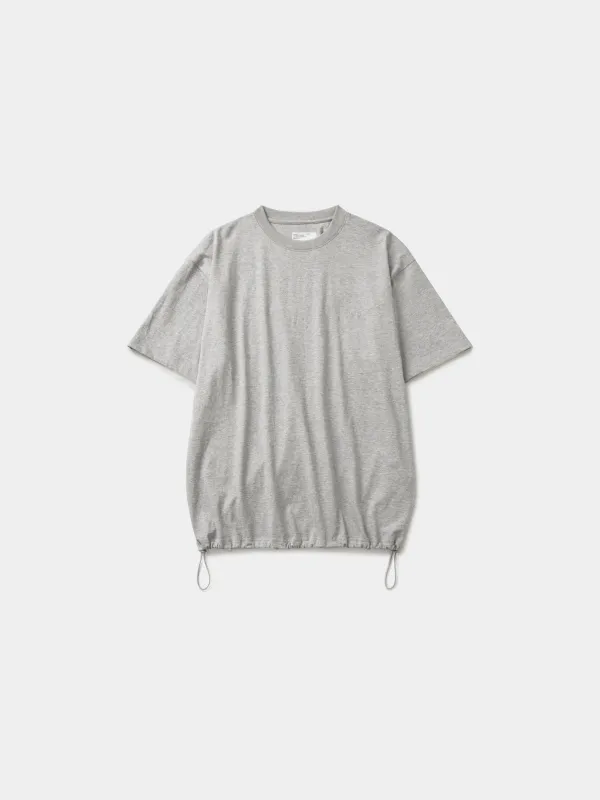Relaxed Half String Tee (Melange Gray) made by Havehad