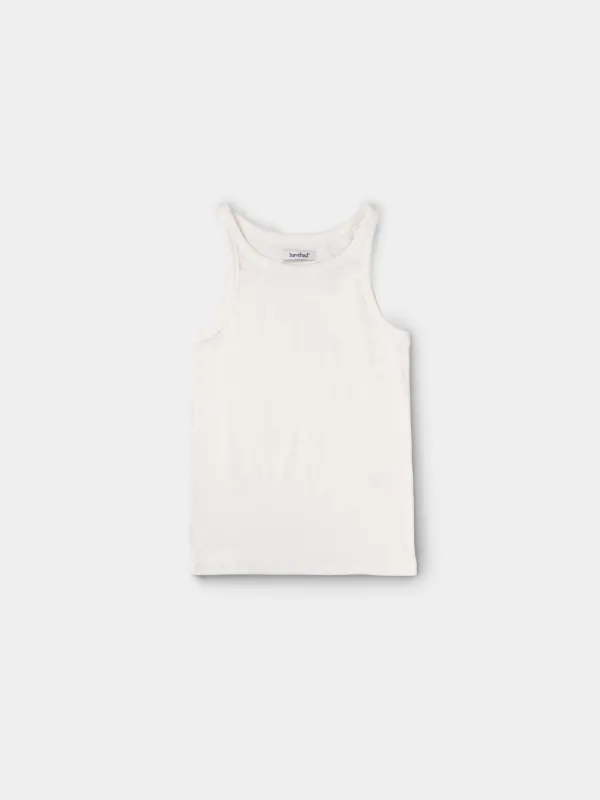 U-neck Sleeveless Top (White) made by Havehad