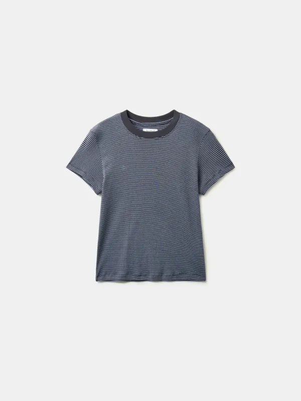 Classic Stripe Tee (Charcoal) made by Havehad