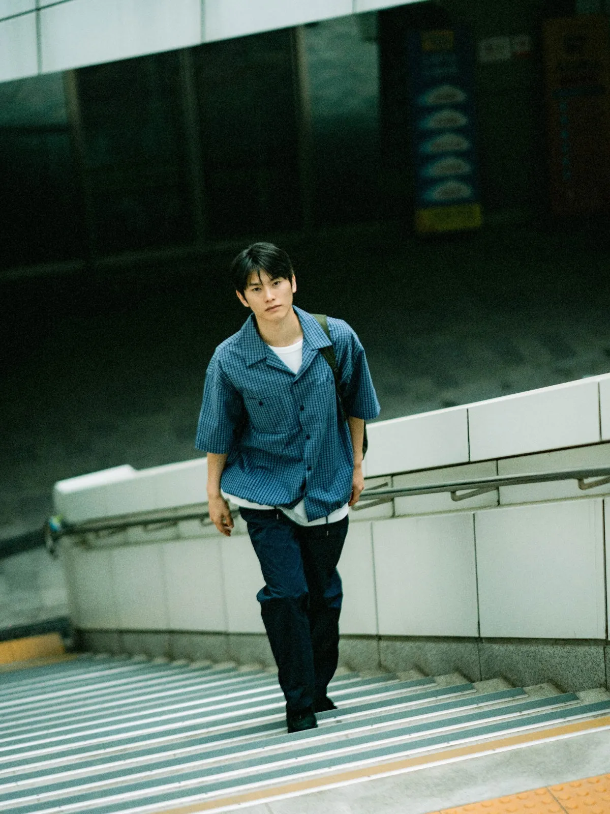Open Collar Check Shirts (Charcoal) sold by Havehad product image thumbnail 3