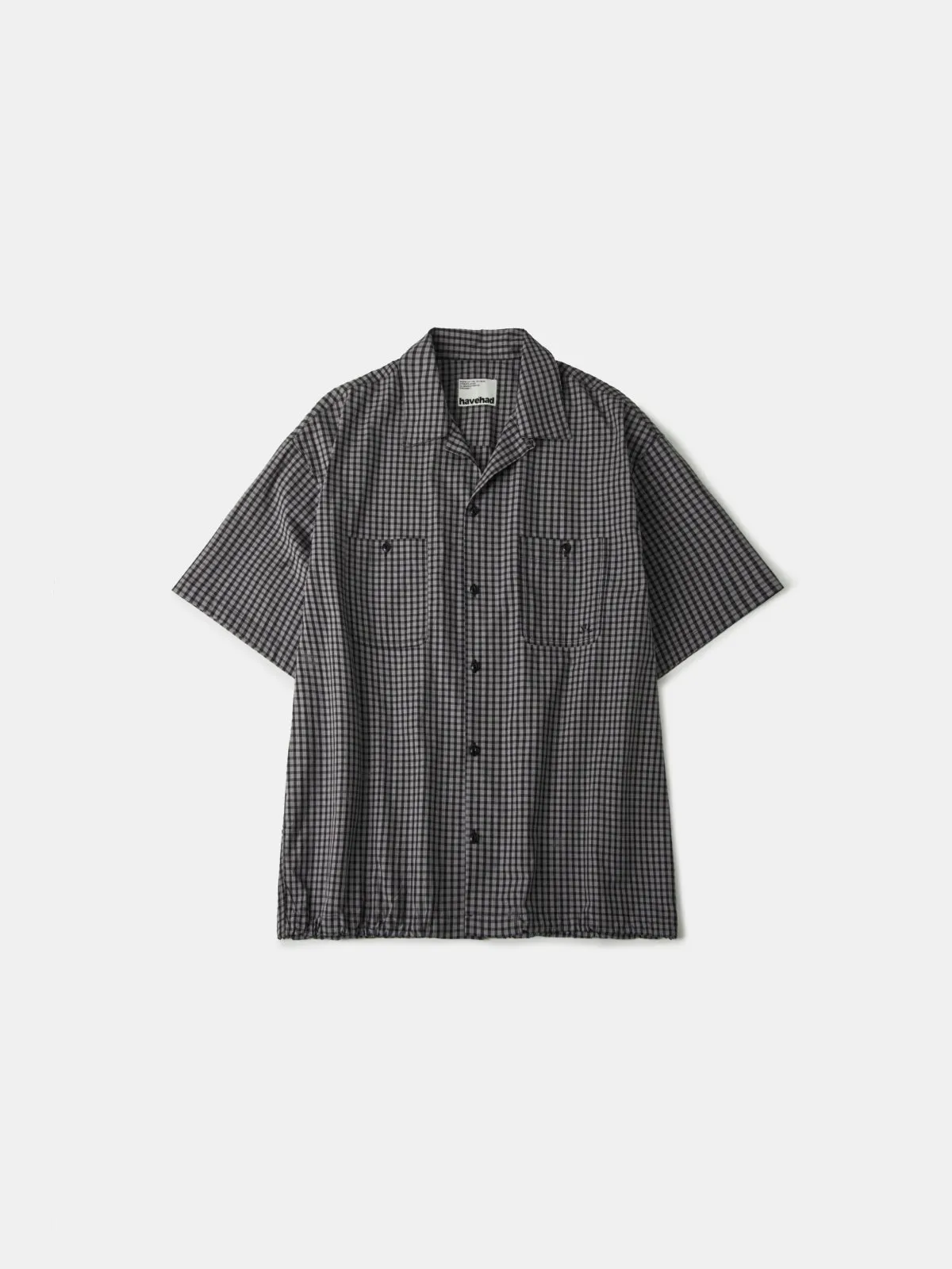 Open Collar Check Shirts (Charcoal) sold by Havehad
