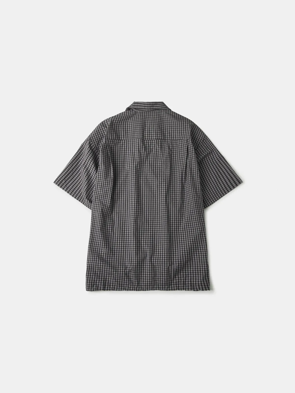 Open Collar Check Shirts (Charcoal) sold by Havehad product image thumbnail 5