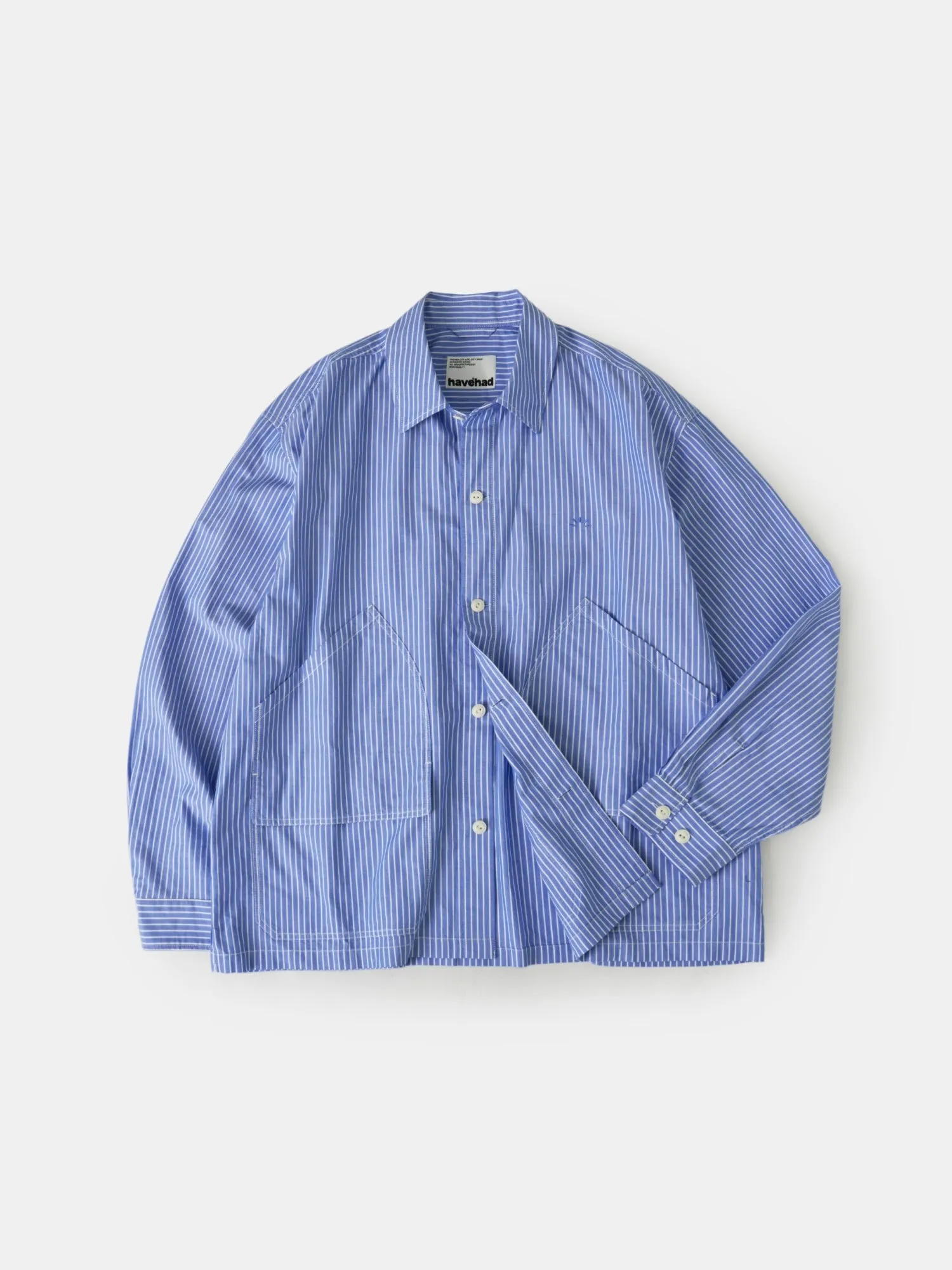 Field Pocket Shirt Jacket (Stripe Blue) sold by Havehad product image thumbnail 3
