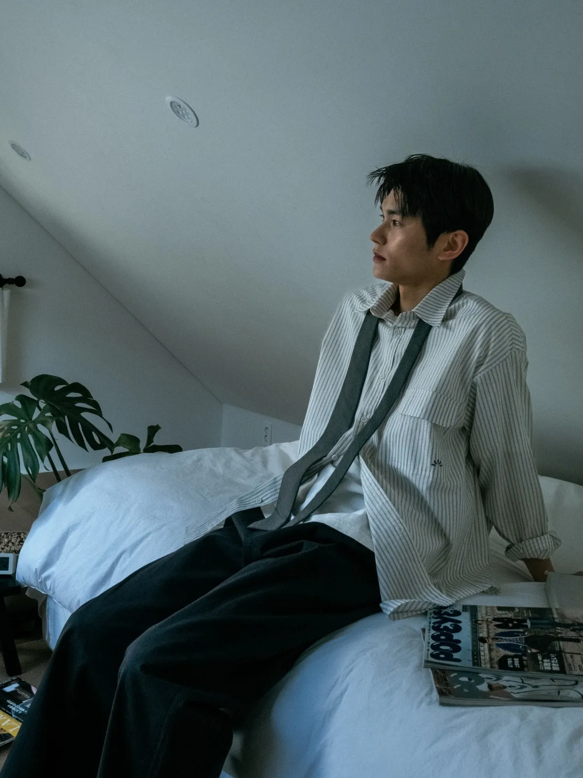 Everyday Pocket Stripe Shirts (White) sold by Havehad product image thumbnail 3