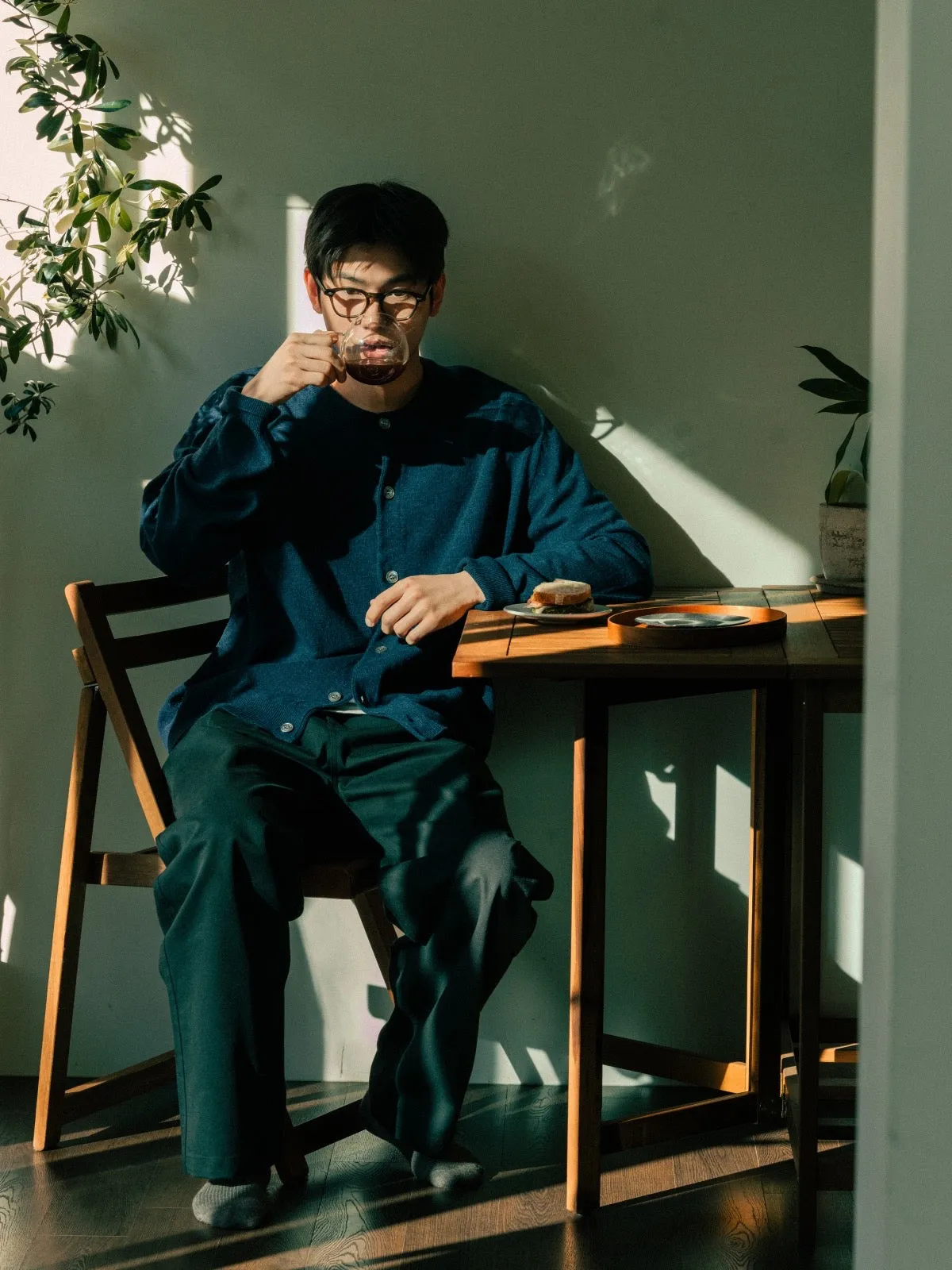 Light Wholegarments Cardigan (Navy) sold by Havehad product image thumbnail 3