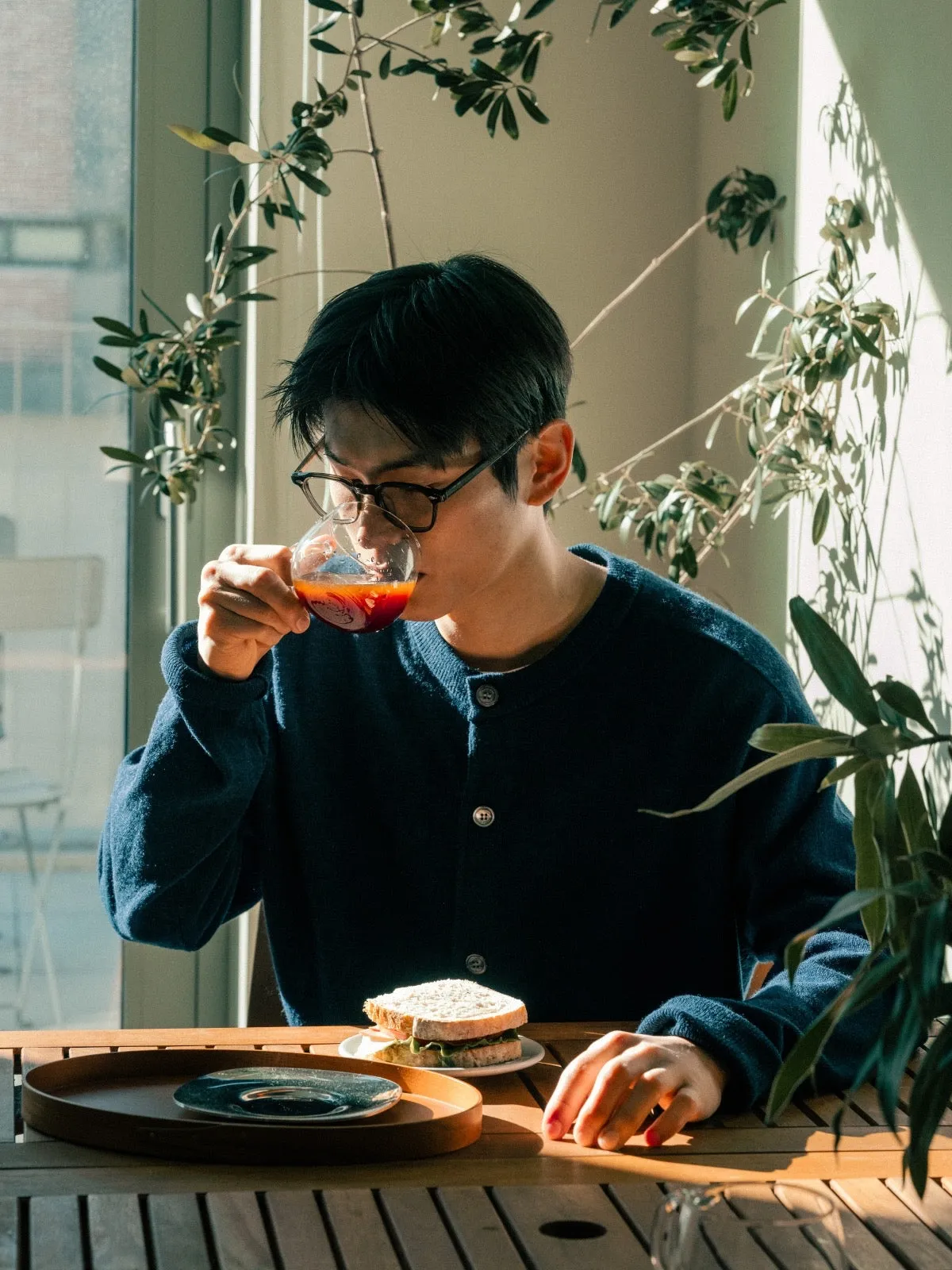 Light Wholegarments Cardigan (Navy) sold by Havehad product image thumbnail 2