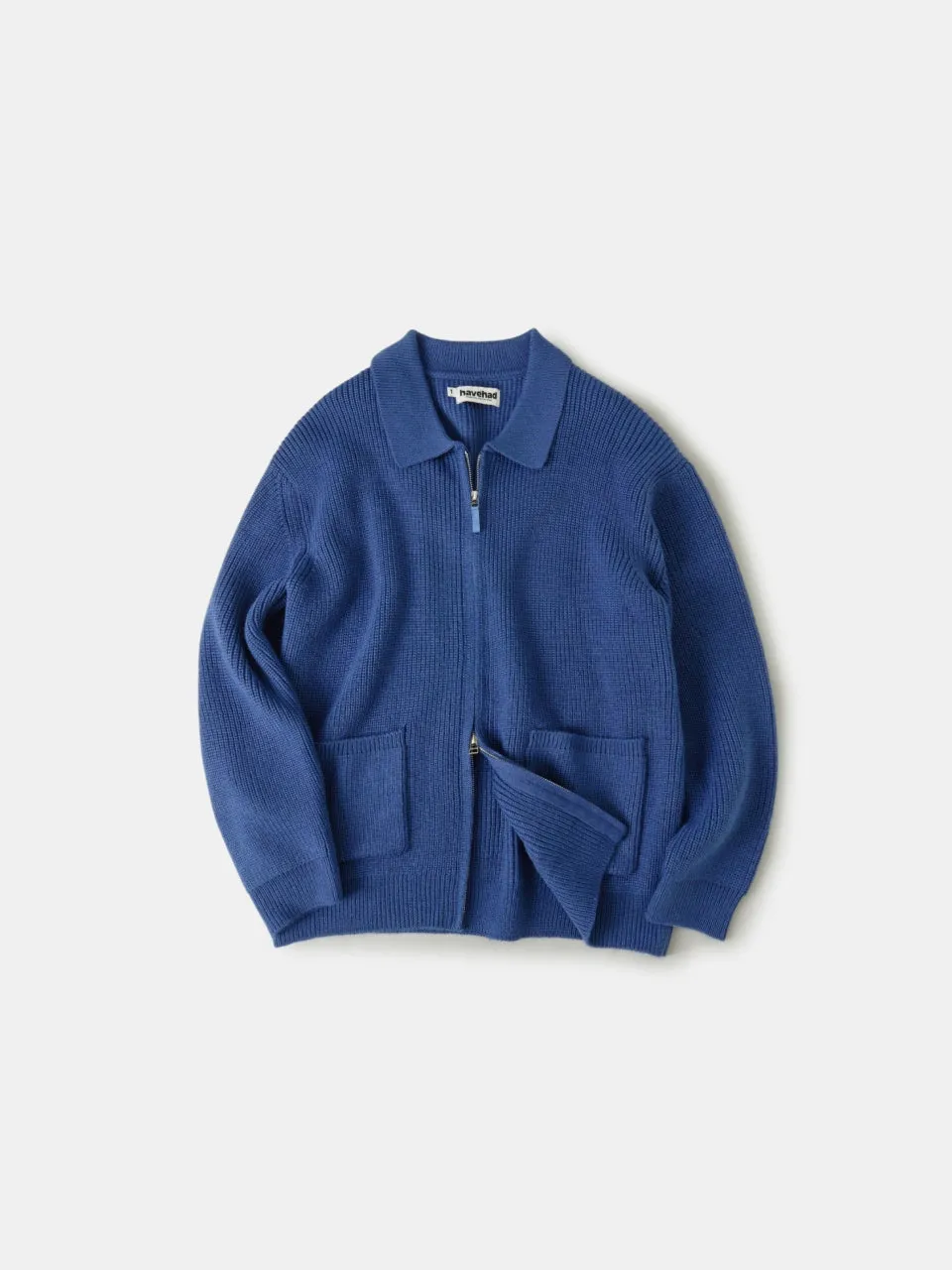 2way Zip-up Cardigan (Blue) sold by Havehad product image thumbnail 4