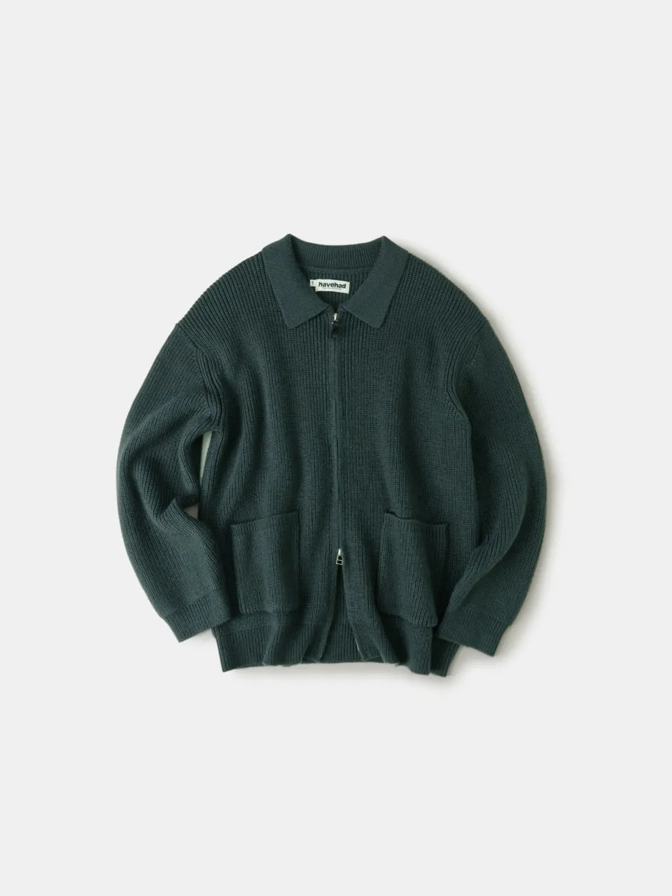 2way Zip-up Cardigan (Blue Green) sold by Havehad product image thumbnail 4