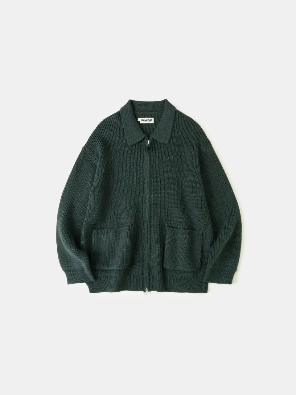 2way Zip-up Cardigan (Blue Green) sold by Havehad