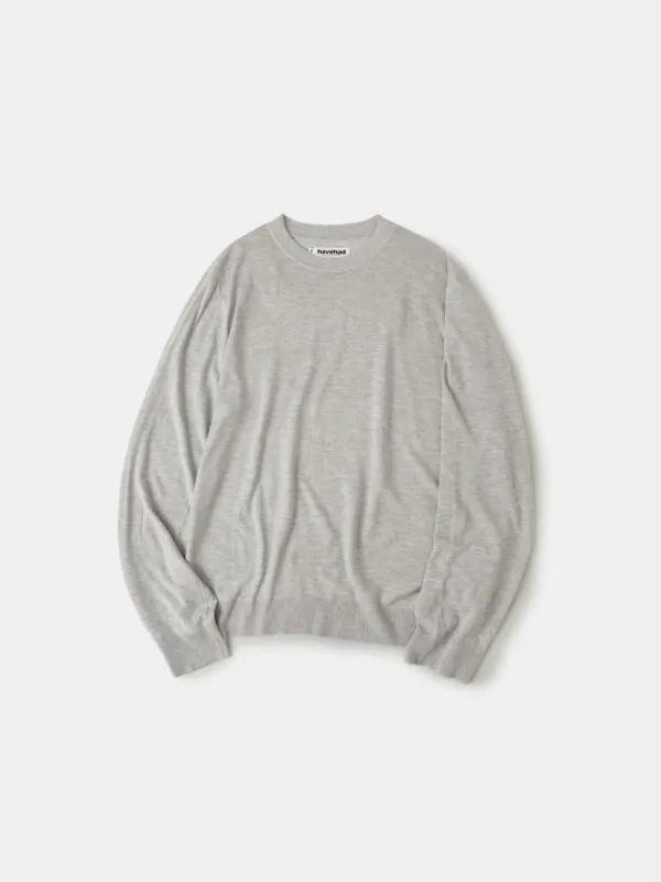 Daily Crewneck Sweater (Melange Gray) made by Havehad