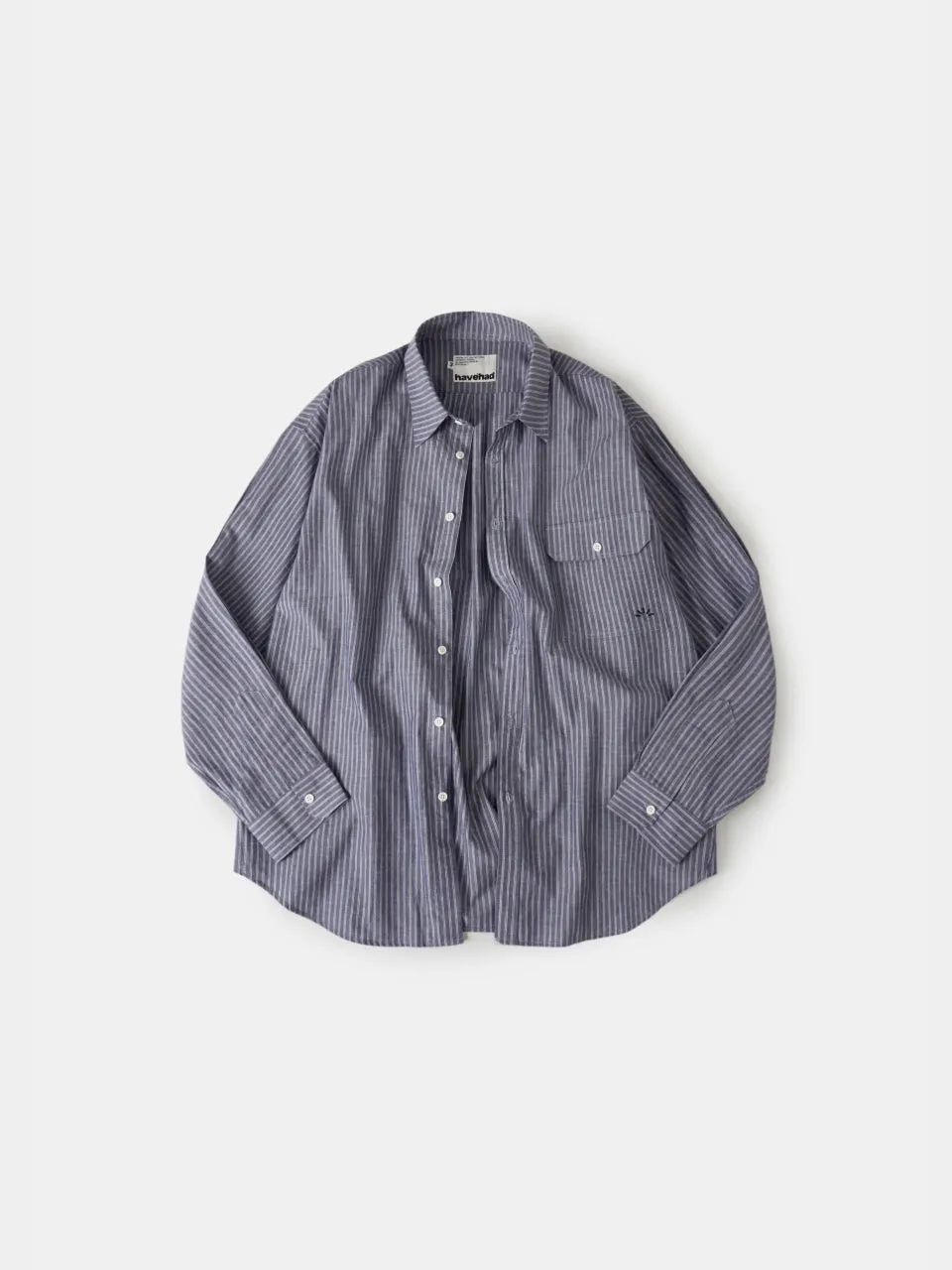 Everyday Pocket Stripe Shirts (Blue Gray) sold by Havehad product image thumbnail 4