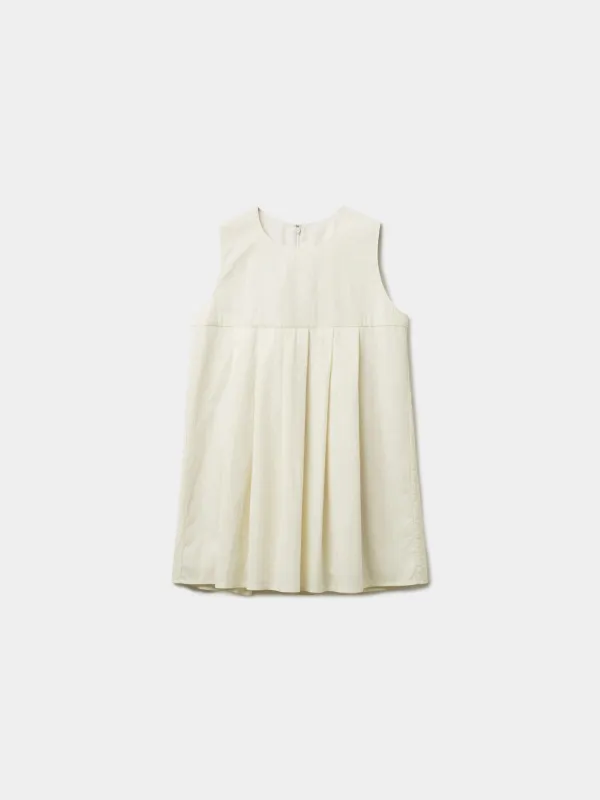 Pleats Sleeveless Top (Ivory) made by Havehad