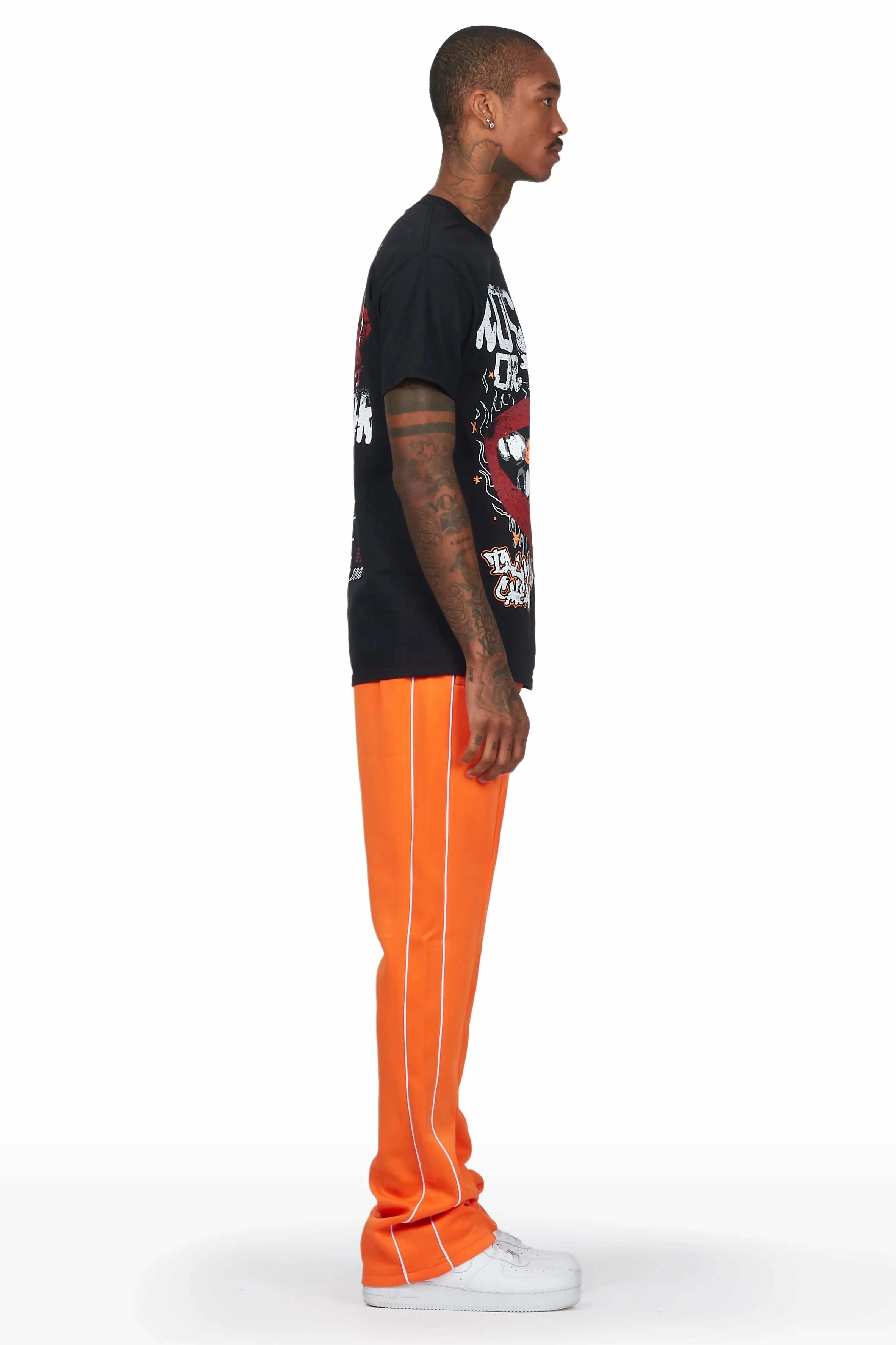Kizzma Black/Orange T-Shirt/Stacked Track Set sold by Rockstar Original product image thumbnail 4