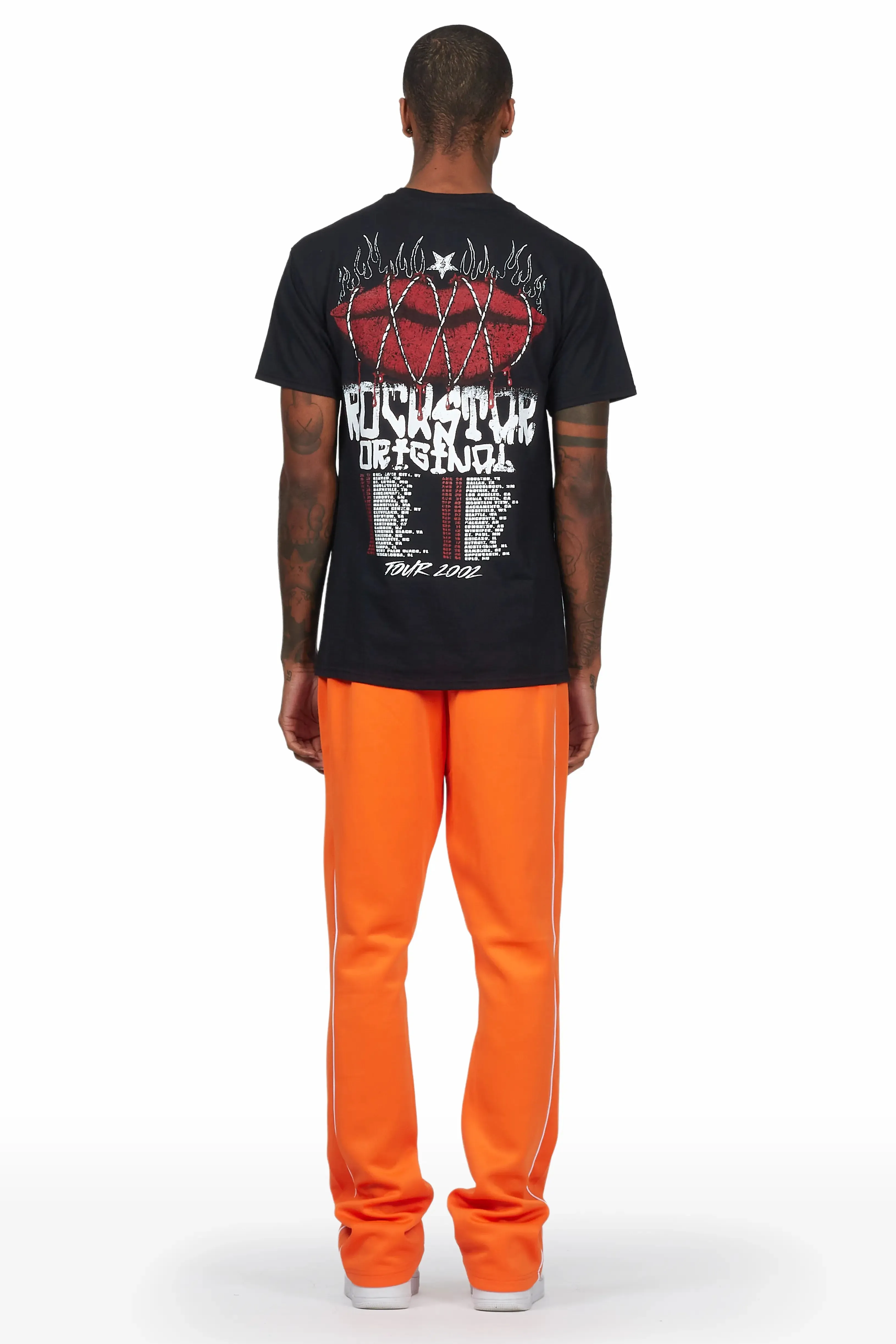 Kizzma Black/Orange T-Shirt/Stacked Track Set sold by Rockstar Original product image thumbnail 5