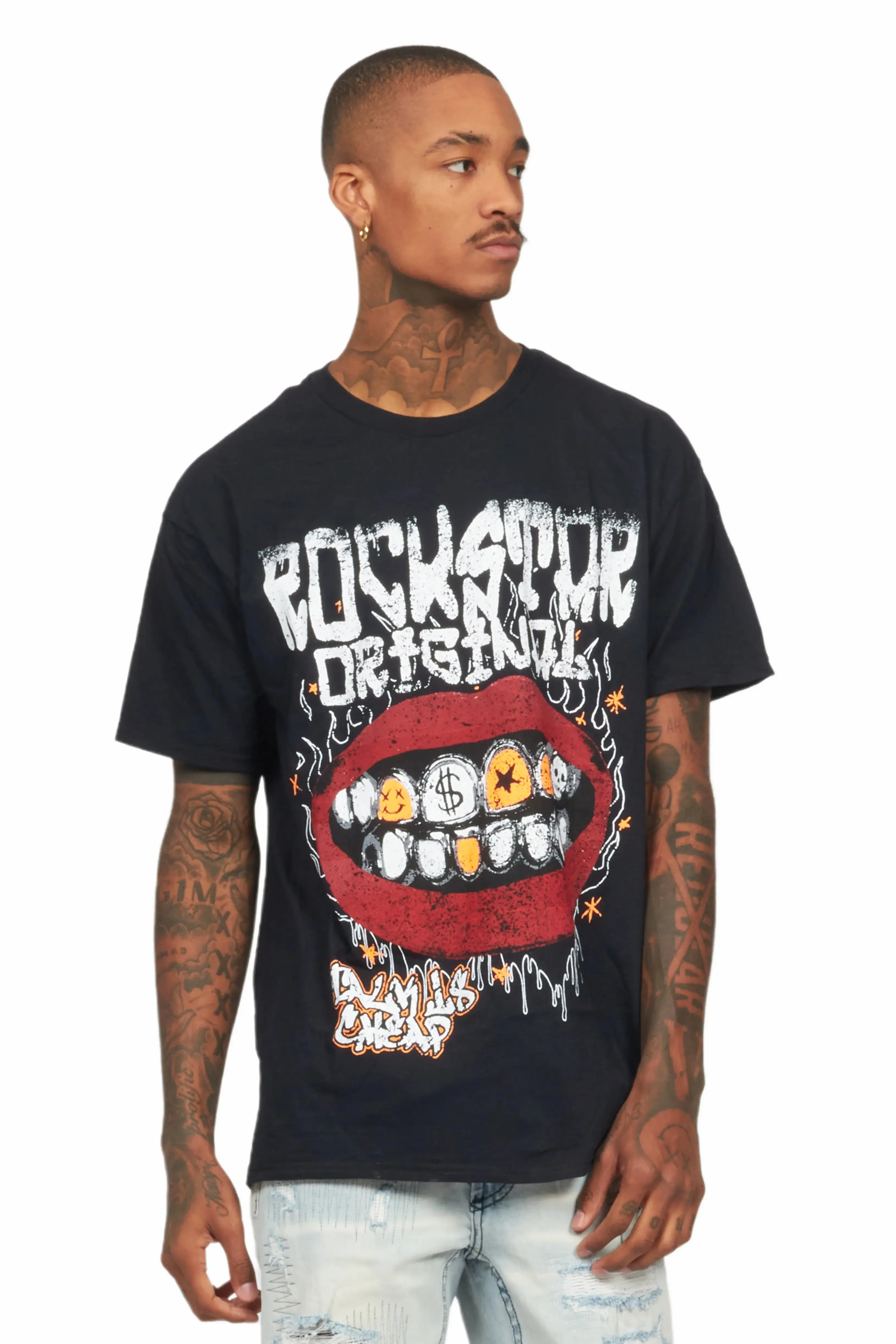 Kizzma Black Graphic T-Shirt sold by Rockstar Original