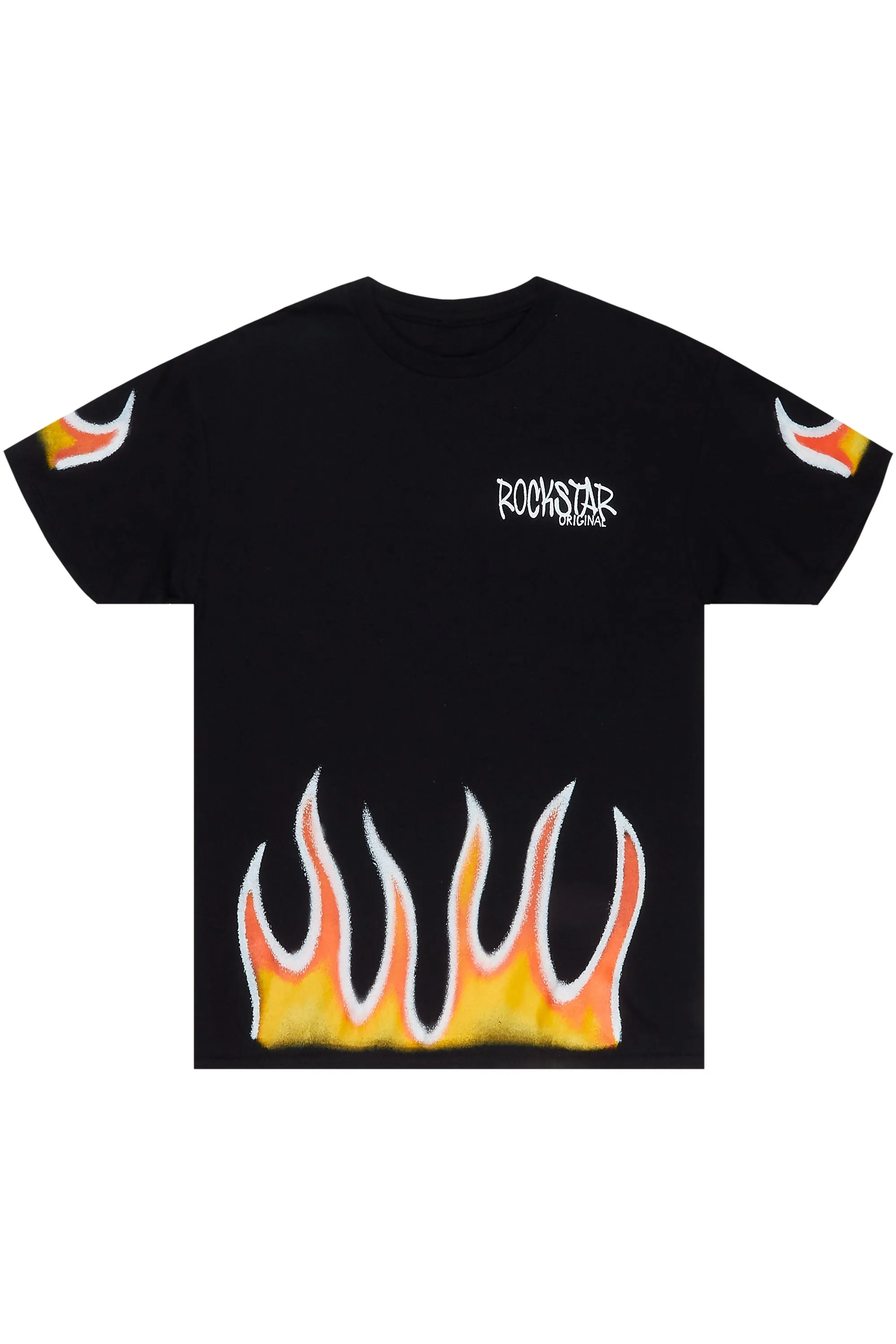 Leporche Black Graphic T-Shirt sold by Rockstar Original product image thumbnail 2
