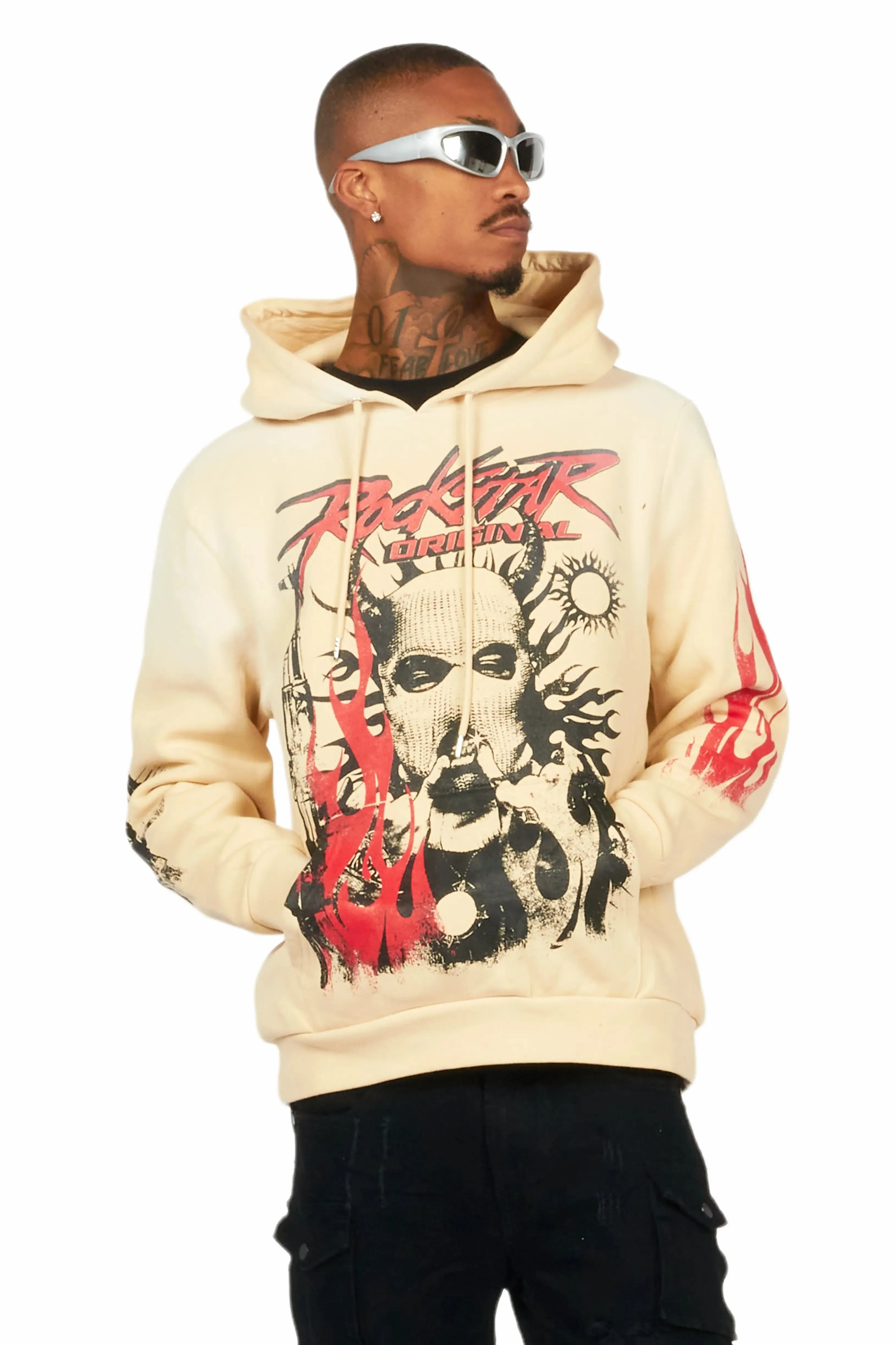 Mercy Beige Graphic Hoodie sold by Rockstar Original product image thumbnail 2
