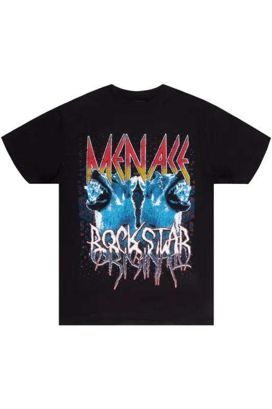 Nophux Black Graphic T-Shirt made by Rockstar Original