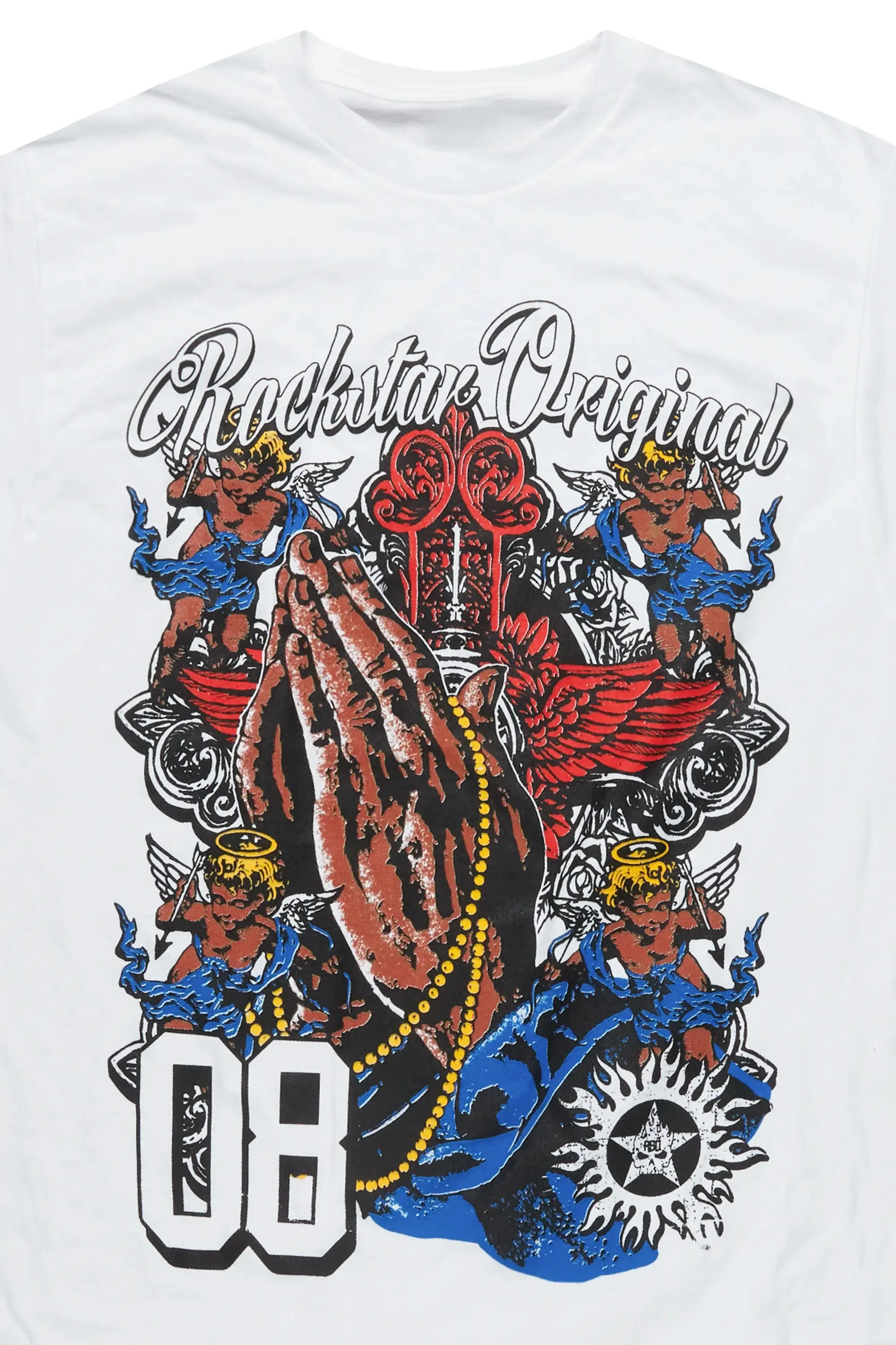 Slab White Graphic T-Shirt sold by Rockstar Original product image thumbnail 3