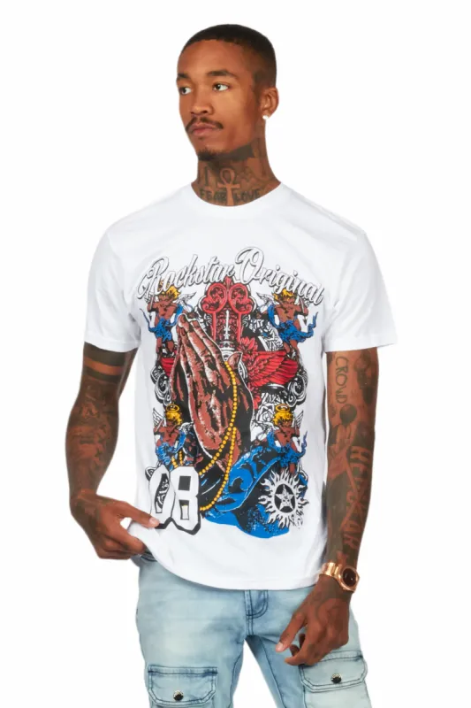 Slab White Graphic T-Shirt sold by Rockstar Original