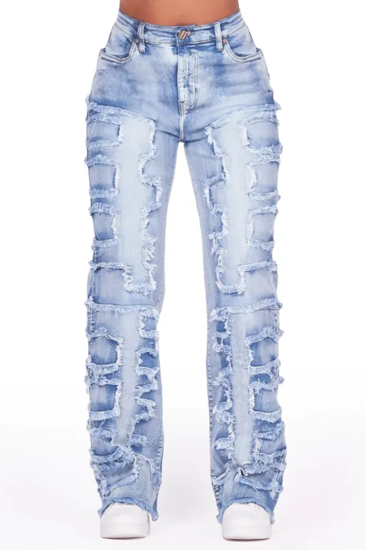 Jhourney Light Wash Baggy Stacked Jean sold by Rockstar Original
