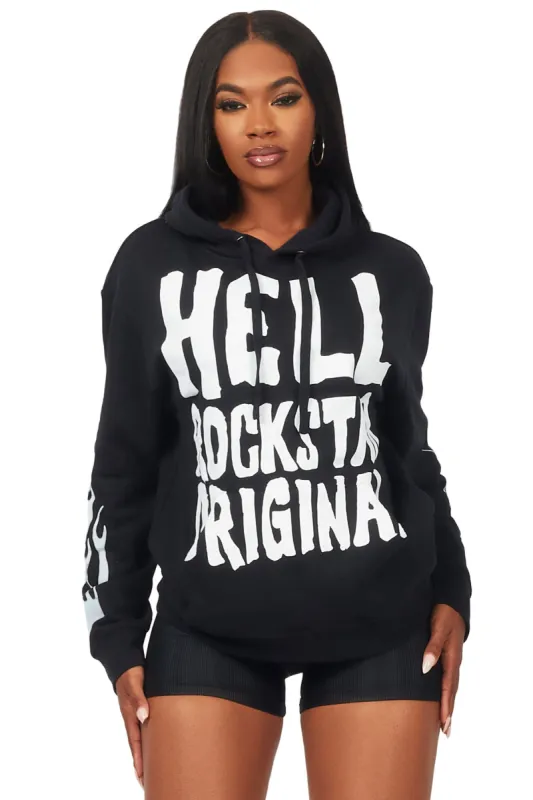Triana Black Oversized Hoodie sold by Rockstar Original