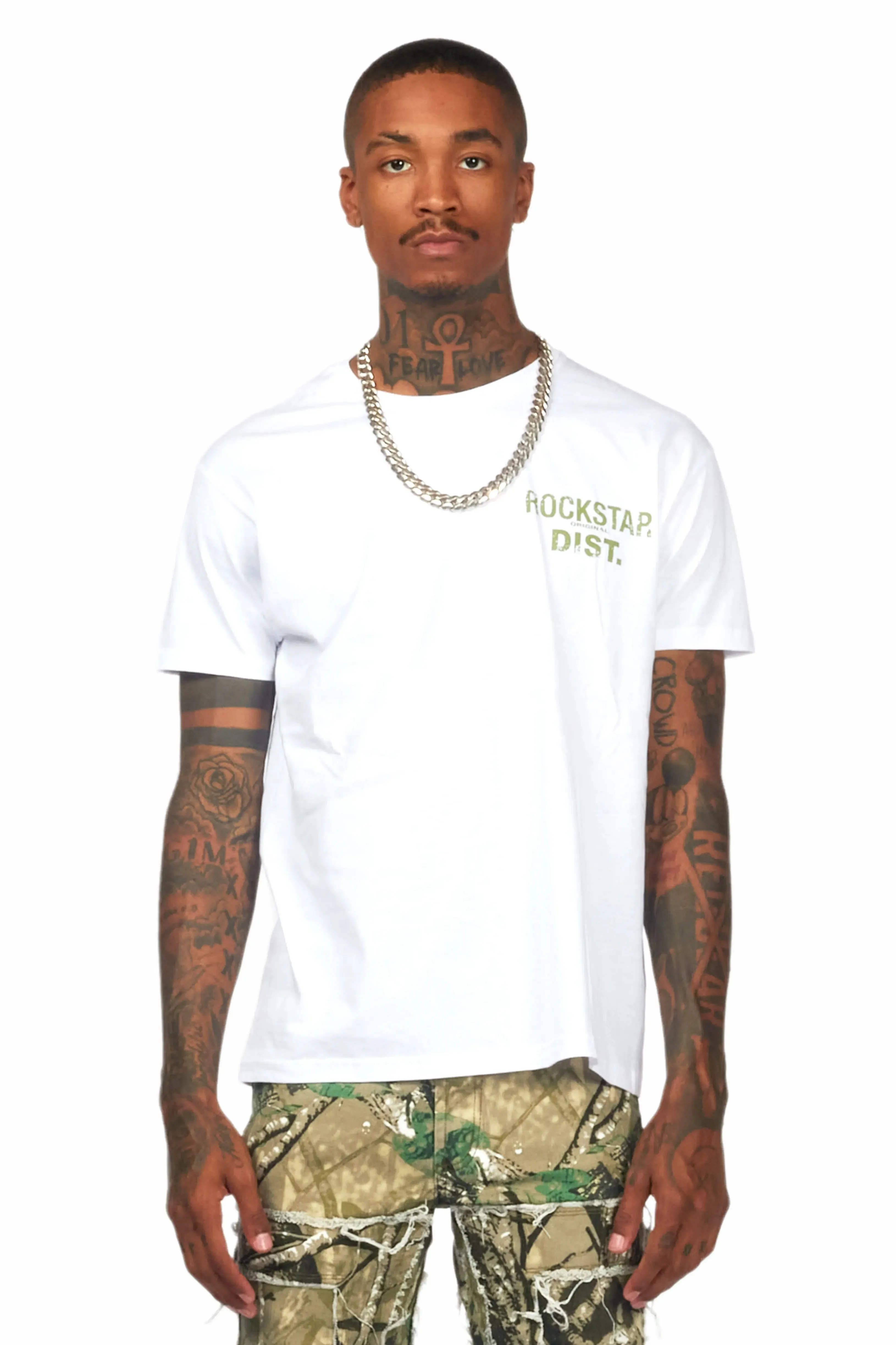 Lake White/Green Graphic T-Shirt sold by Rockstar Original product image thumbnail 4