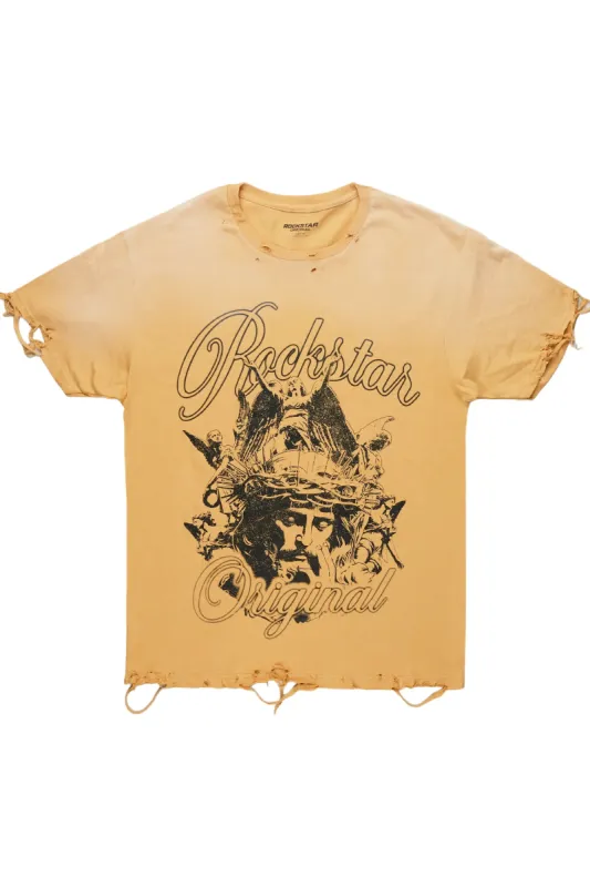 Finna Beige Oversized Graphic T-Shirt sold by Rockstar Original