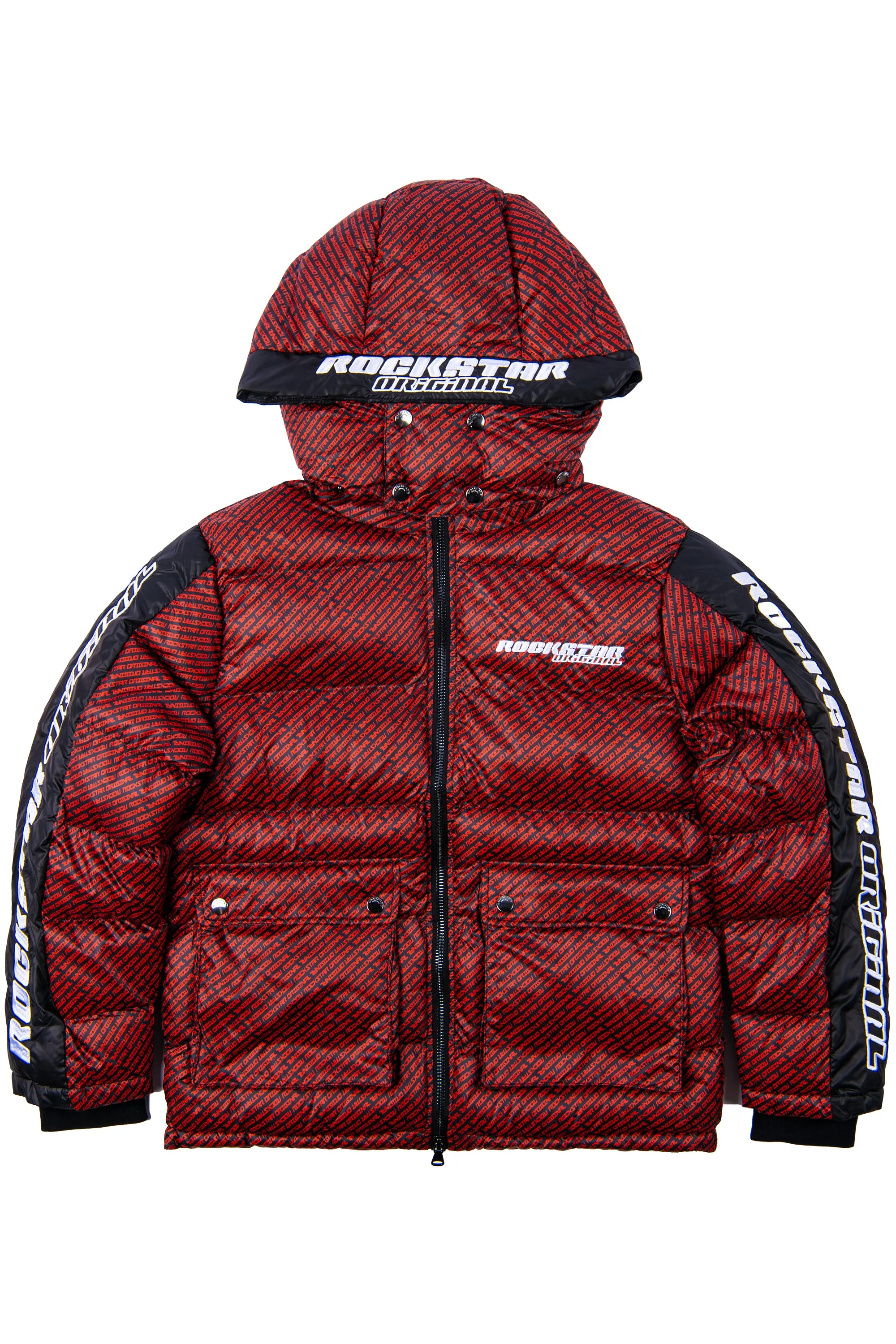 Bryson Puffer Jacket- Red/Blk sold by Rockstar Original product image thumbnail 5
