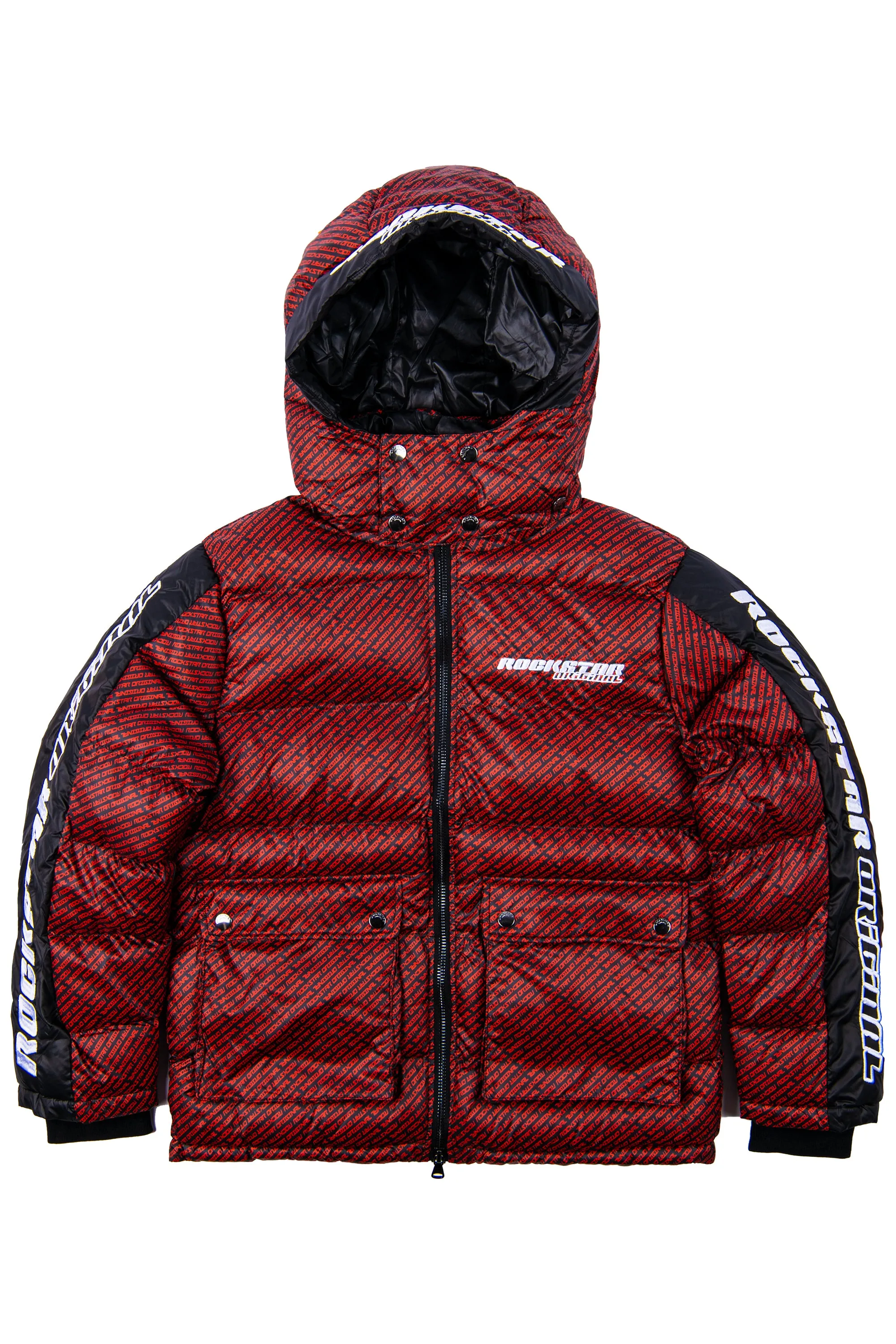 Bryson Puffer Jacket- Red/Blk sold by Rockstar Original