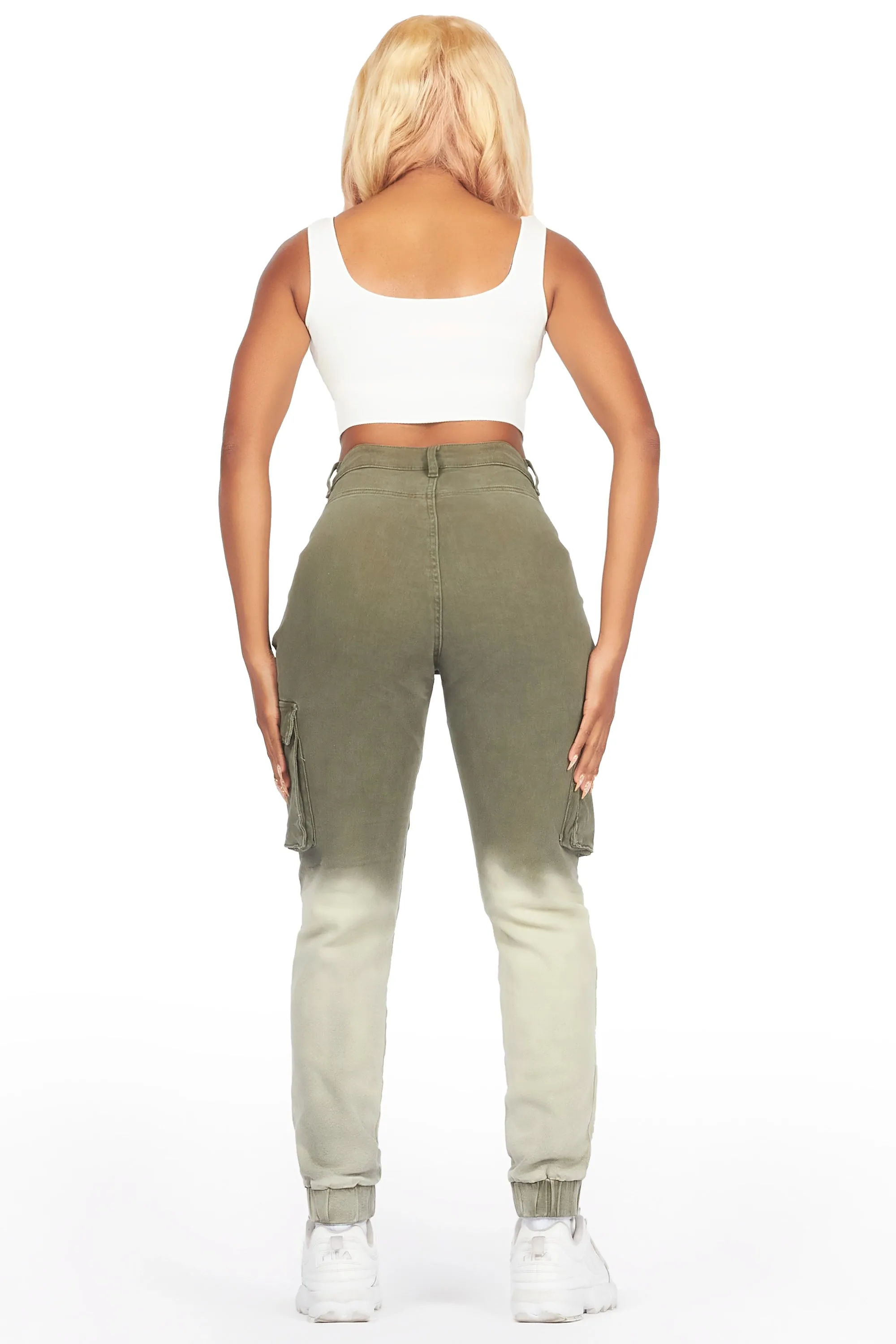 Kherry Olive Painted Jogger Jean sold by Rockstar Original product image thumbnail 5