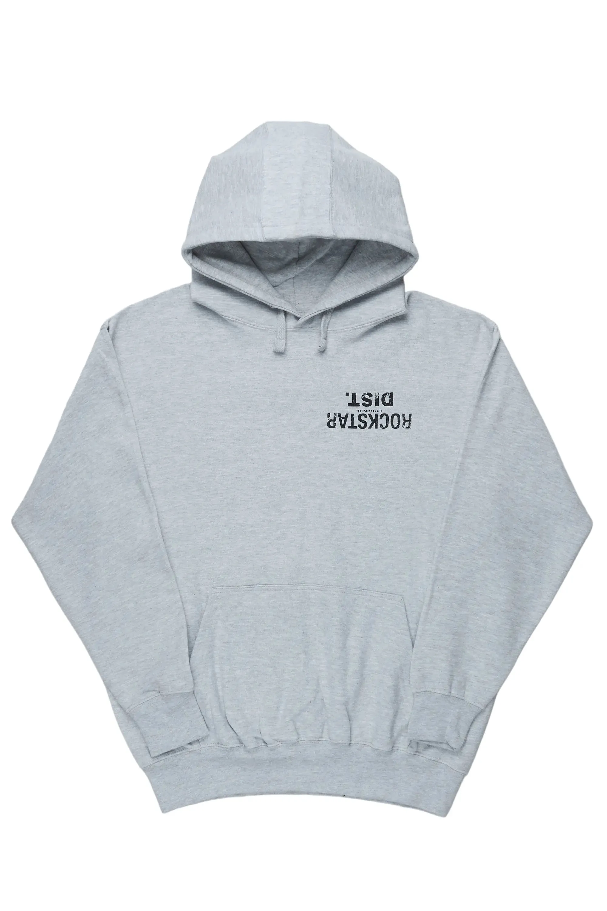 Martson Heather Grey Graphic Hoodie sold by Rockstar Original product image thumbnail 5