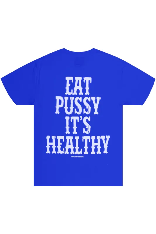 Alayna Royal Blue Oversized Tee made by Rockstar Original