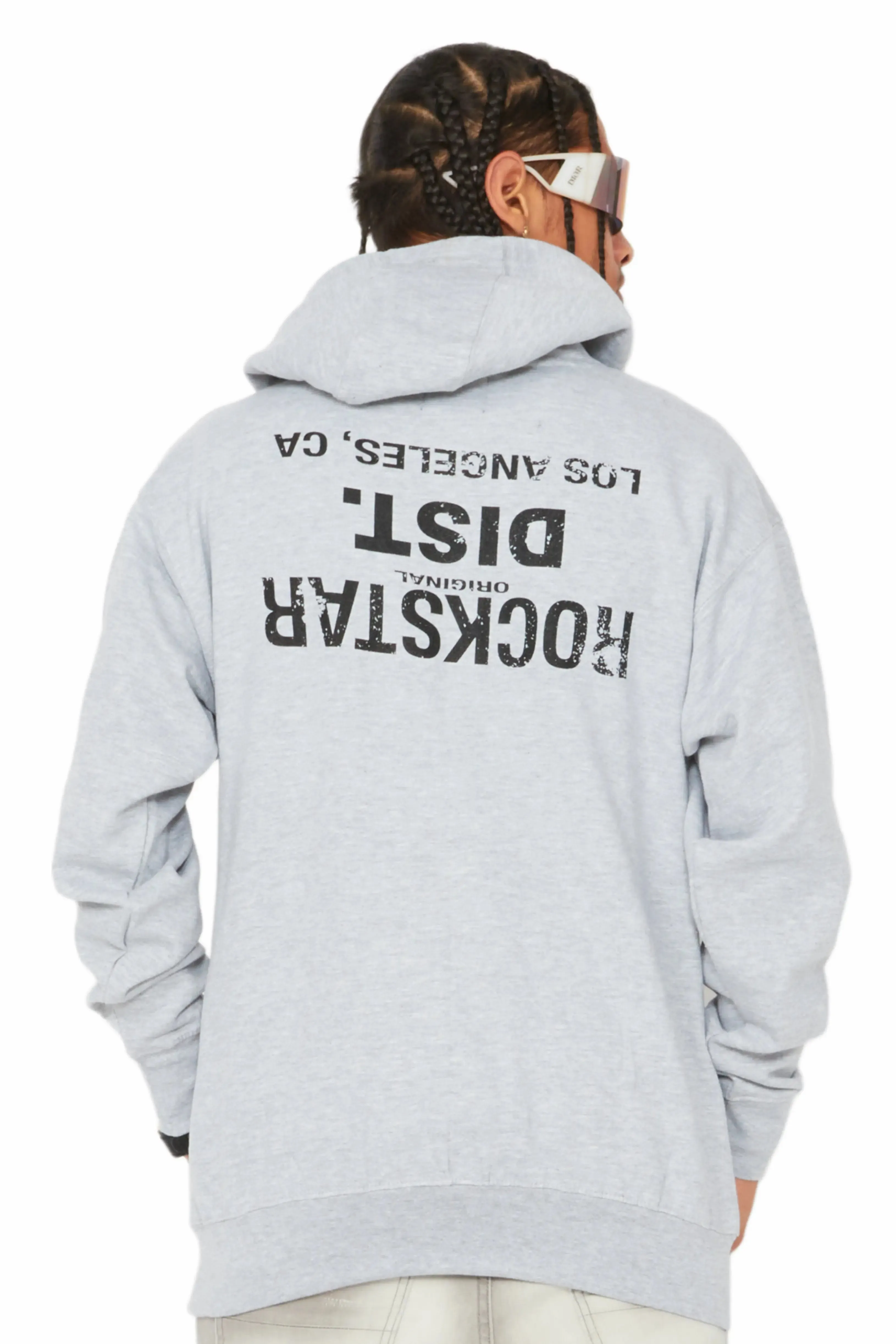 Martson Heather Grey Graphic Hoodie sold by Rockstar Original
