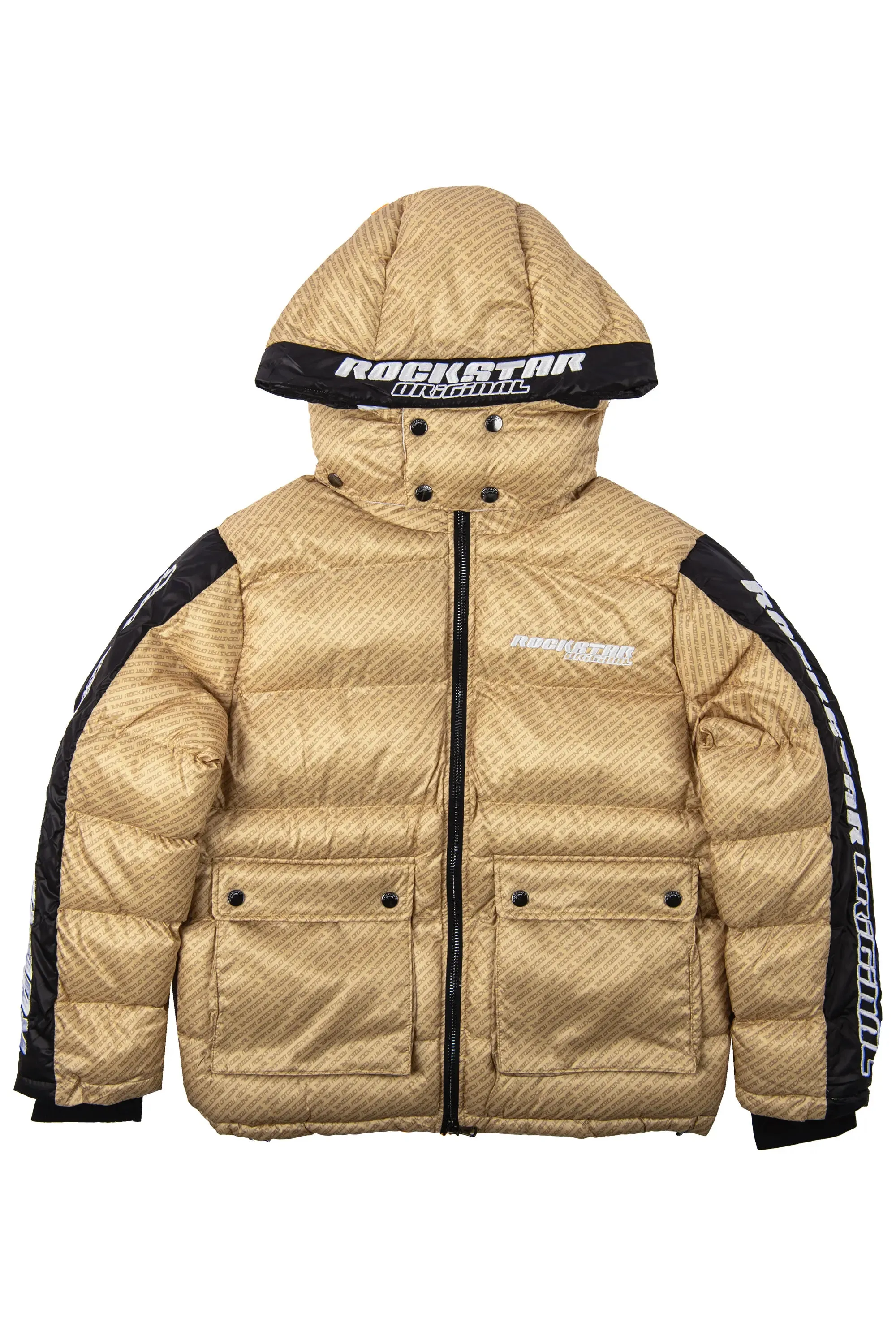 Luna Beige Oversized Puffer Jacket sold by Rockstar Original product image thumbnail 5