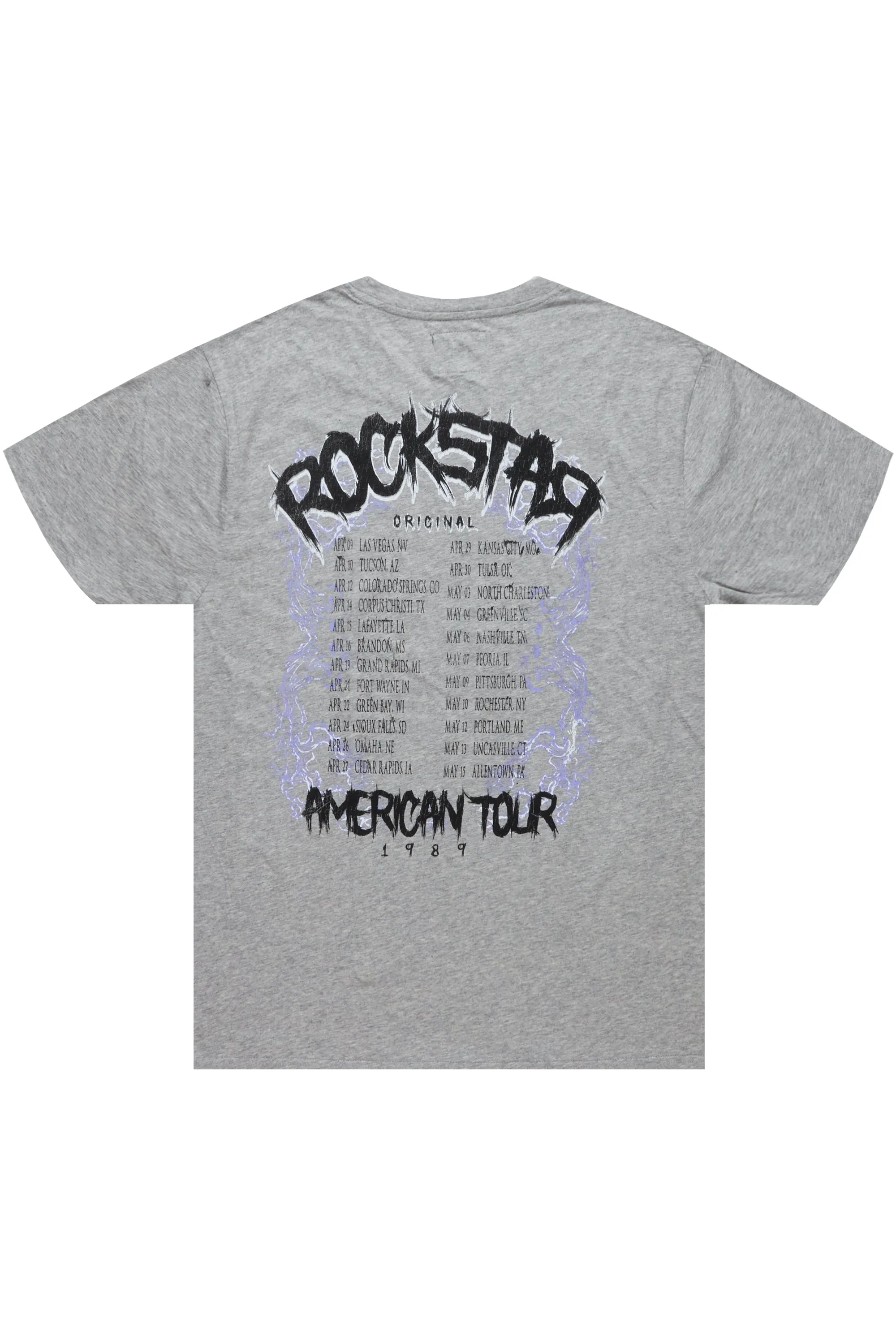 Rayne Heather Grey Graphic T-Shirt sold by Rockstar Original product image thumbnail 3