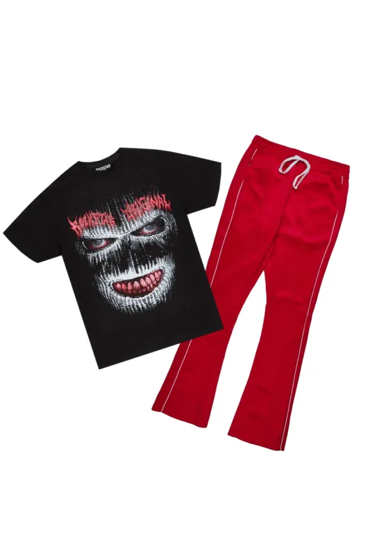 Monstre Black/Red T-Shirt/Stacked Track Set sold by Rockstar Original