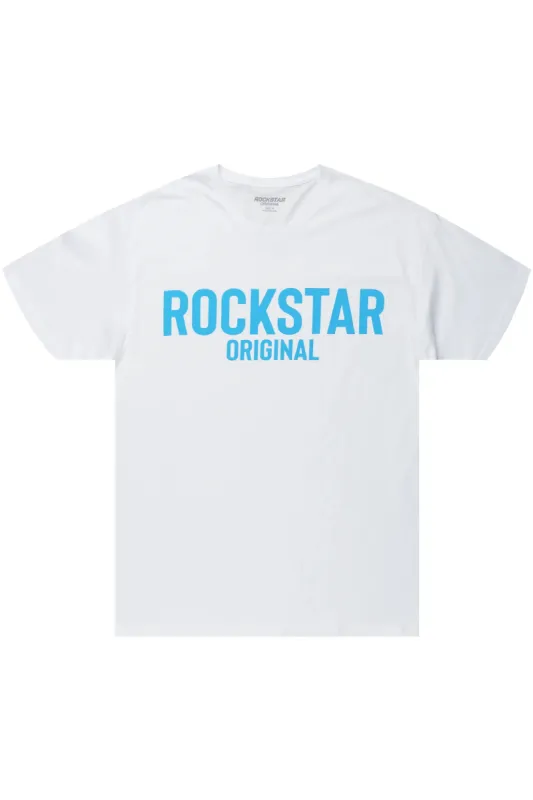 Sana White/Blue Graphic T-Shirt sold by Rockstar Original