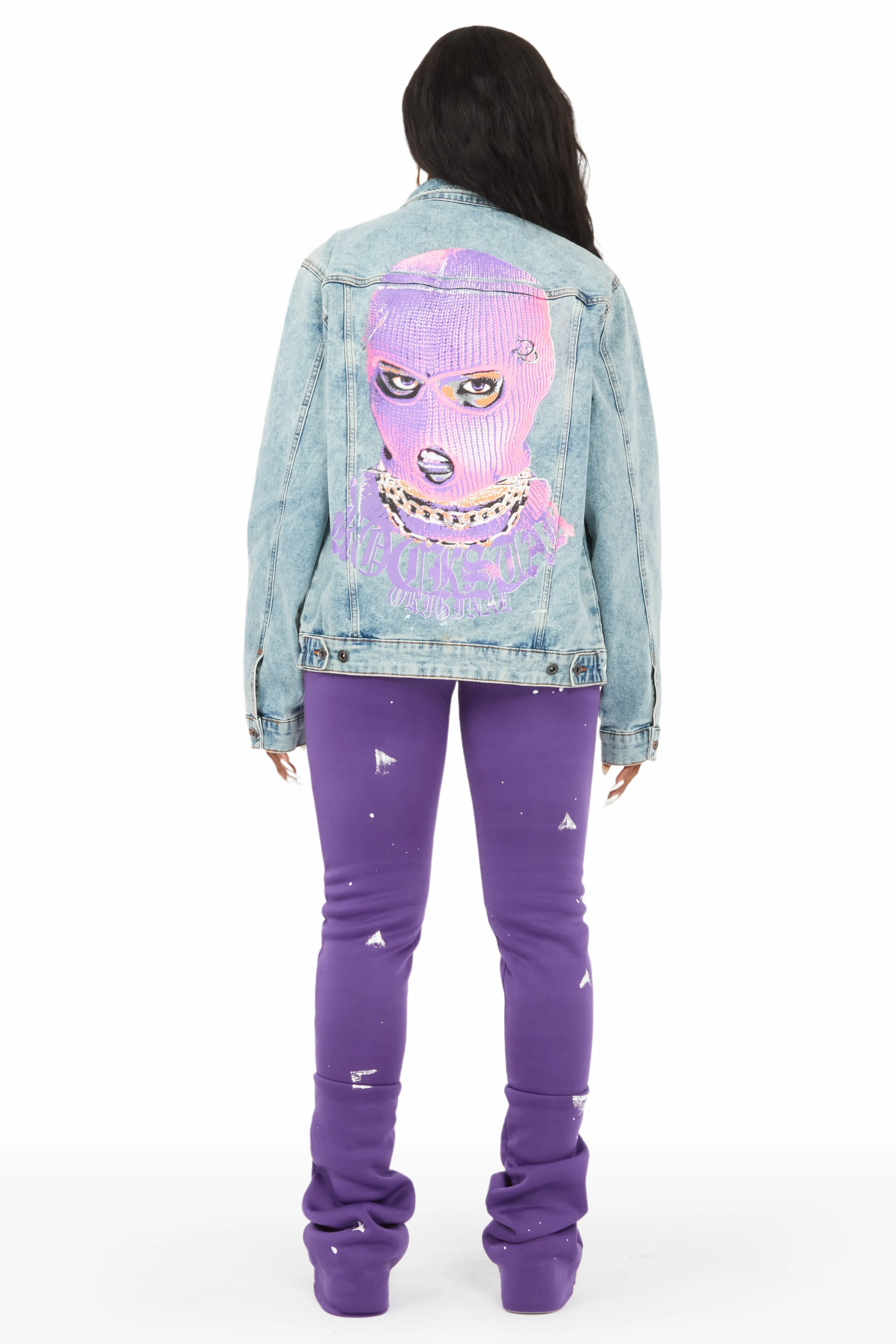 Kyra Light Wash Denim Jacket sold by Rockstar Original product image thumbnail 3