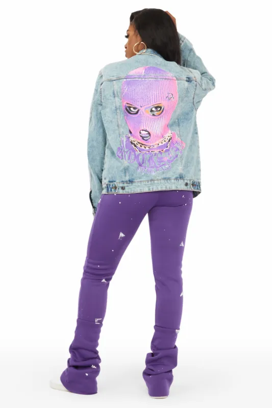 Kyra Light Wash Denim Jacket sold by Rockstar Original