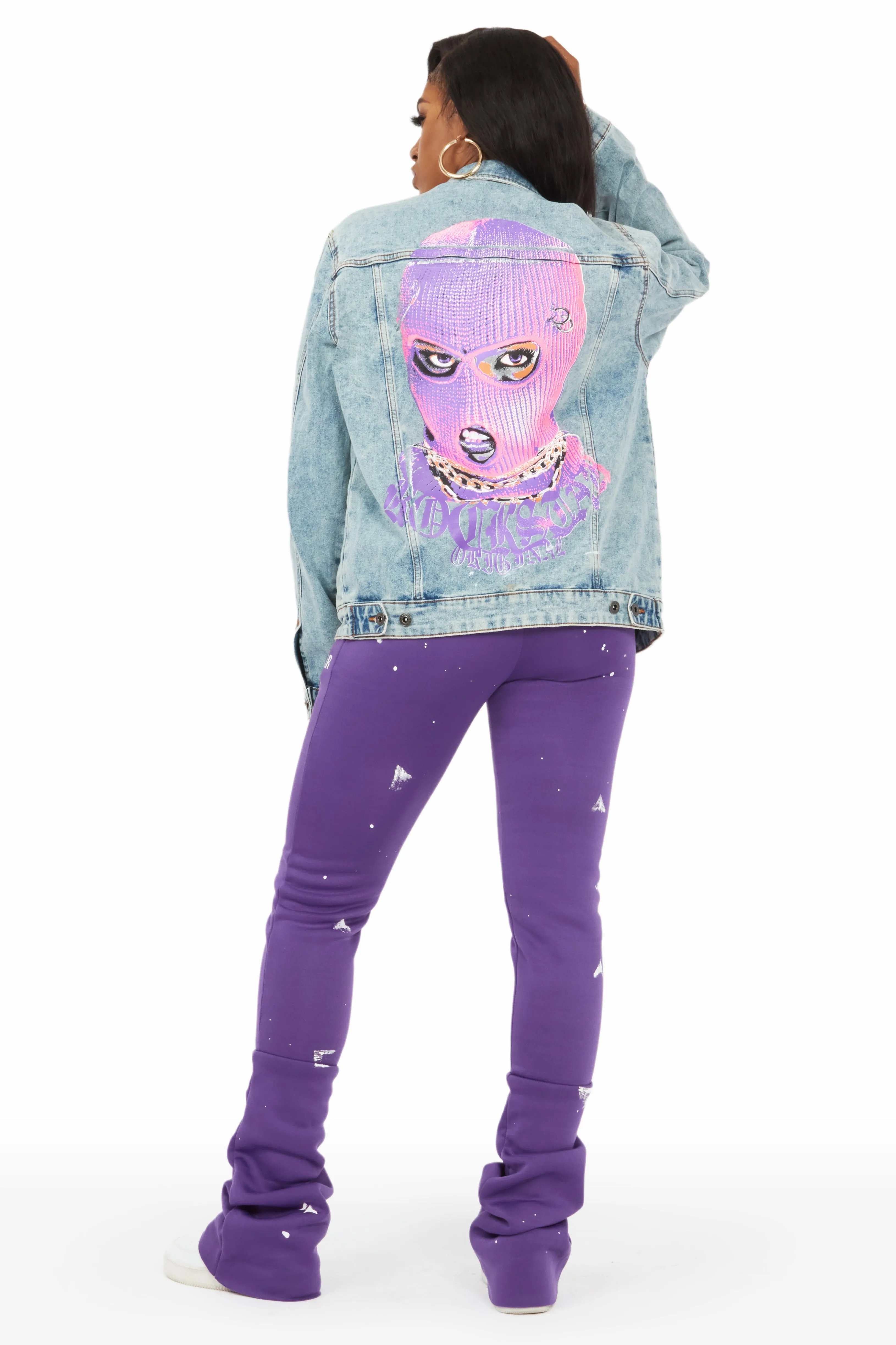 Kyra Light Wash Denim Jacket sold by Rockstar Original