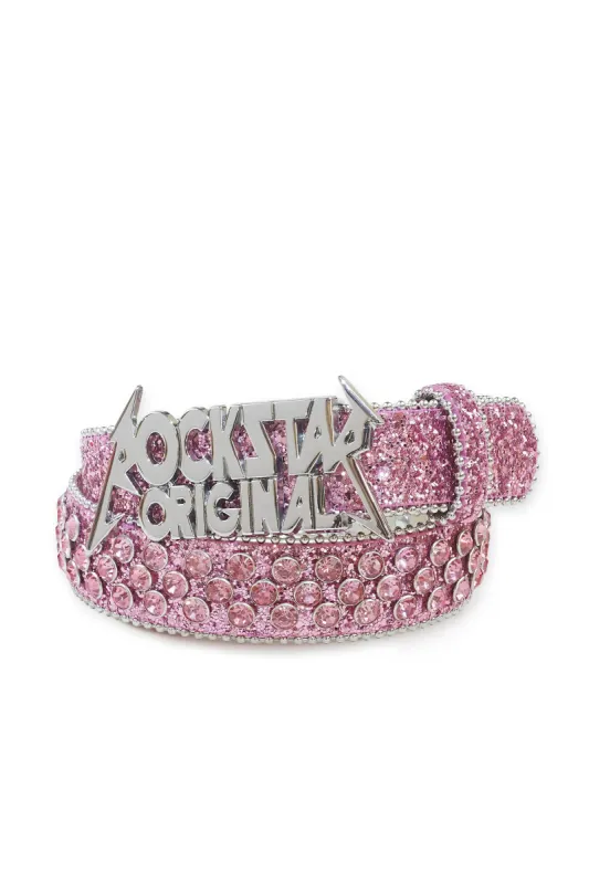 Jazlynn Pink Rhinestone Belt sold by Rockstar Original