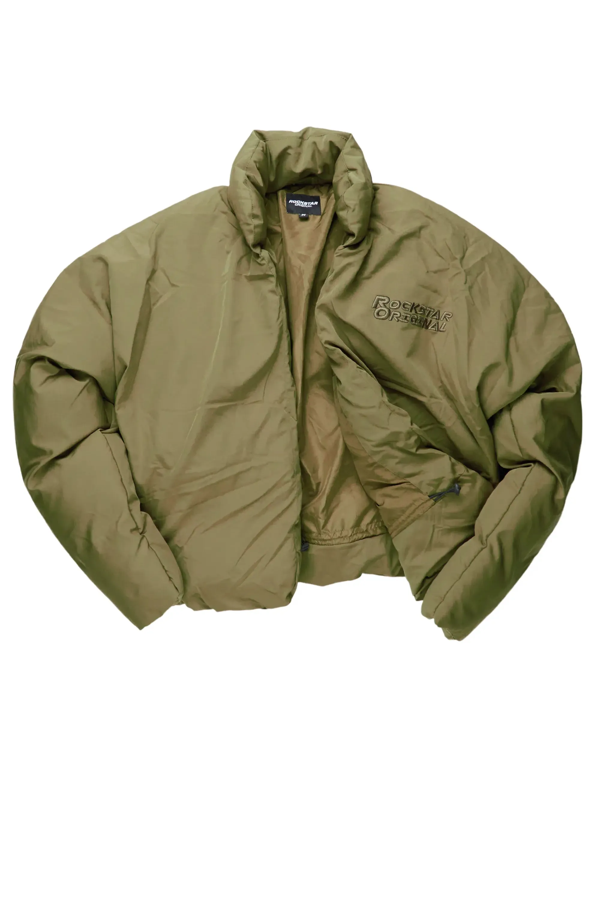 Damien Olive Puffer Jacket sold by Rockstar Original product image thumbnail 3
