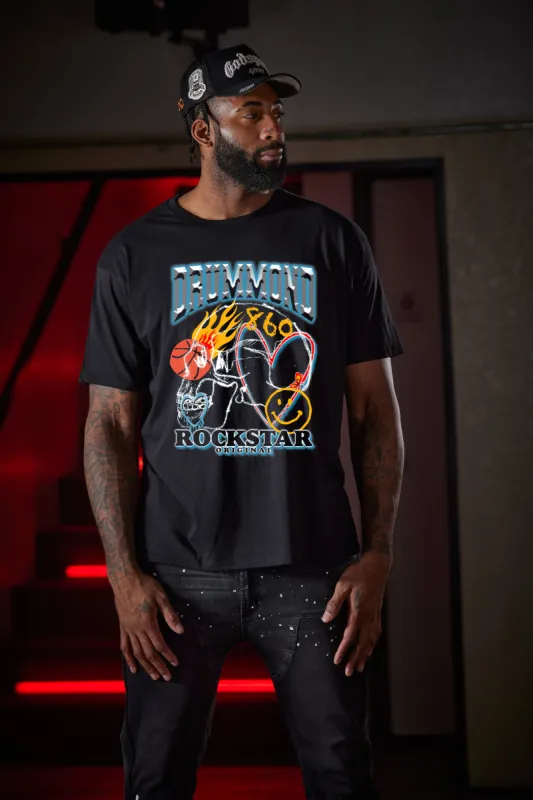 Drummond Black Graphic T-Shirt sold by Rockstar Original