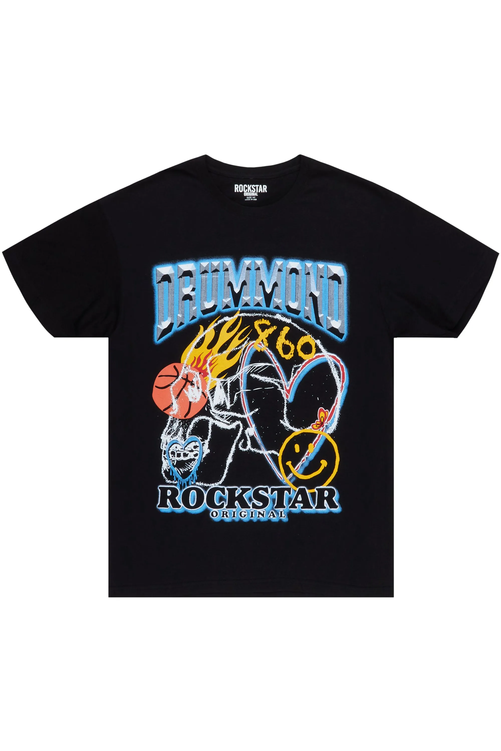 Drummond Black Graphic T-Shirt sold by Rockstar Original product image thumbnail 4